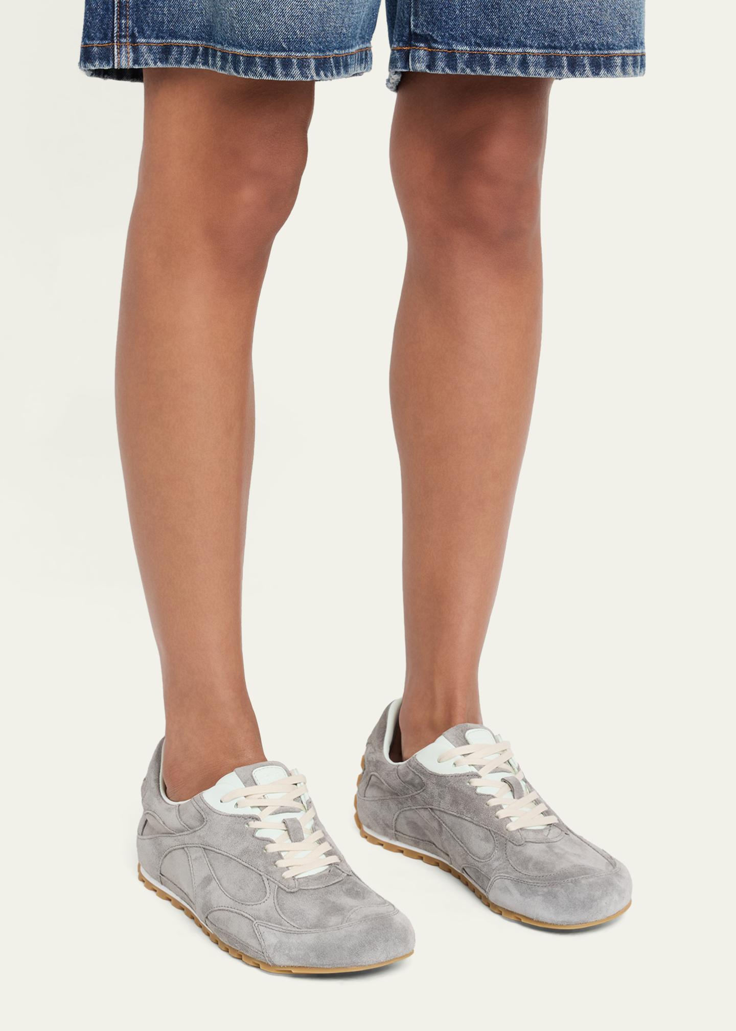 Bottega Veneta Orbit Flash Suede Low-Top Sneakers - Bergdorf Goodman