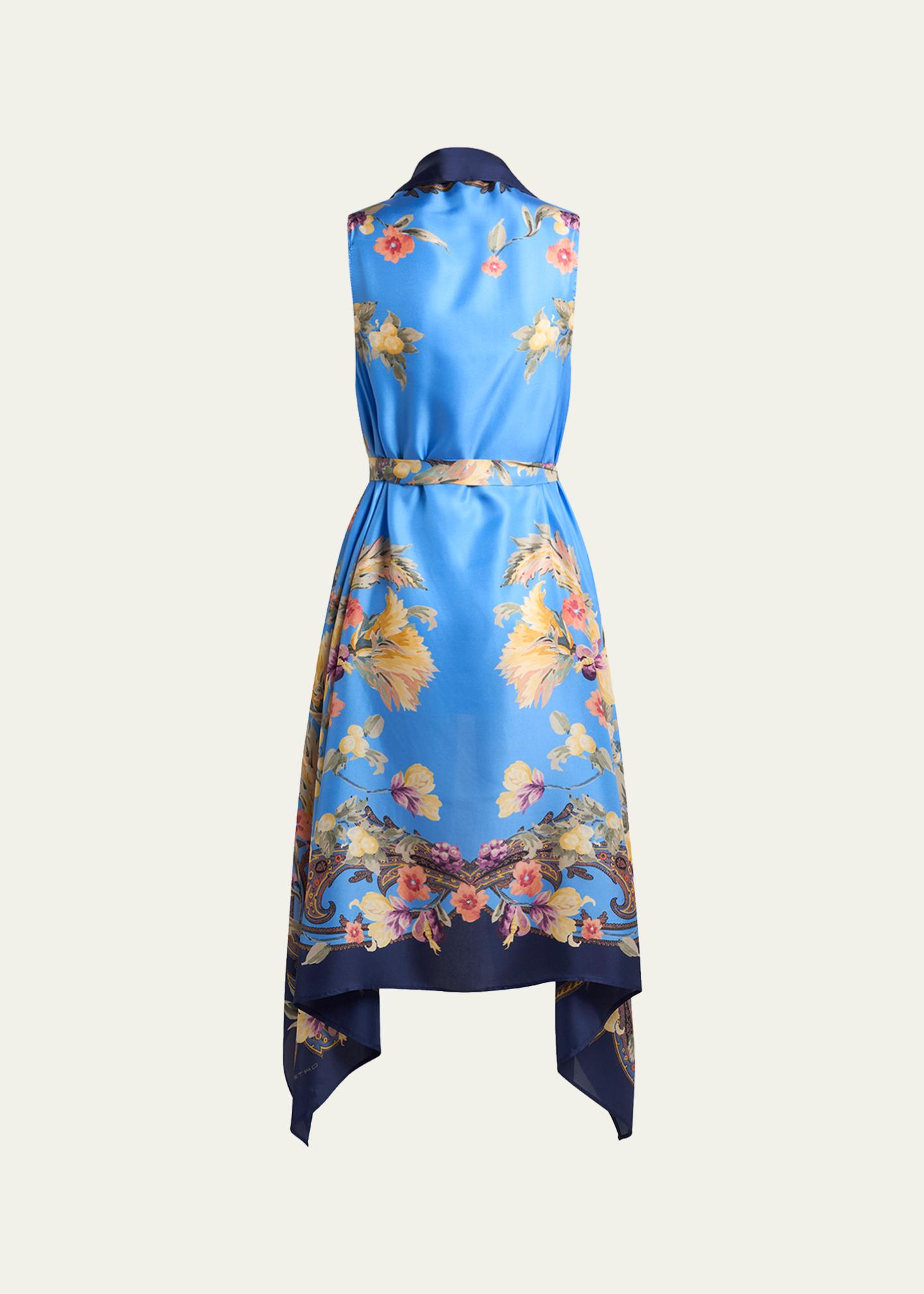 Etro Floral Silk Foulard Vest - Bergdorf Goodman