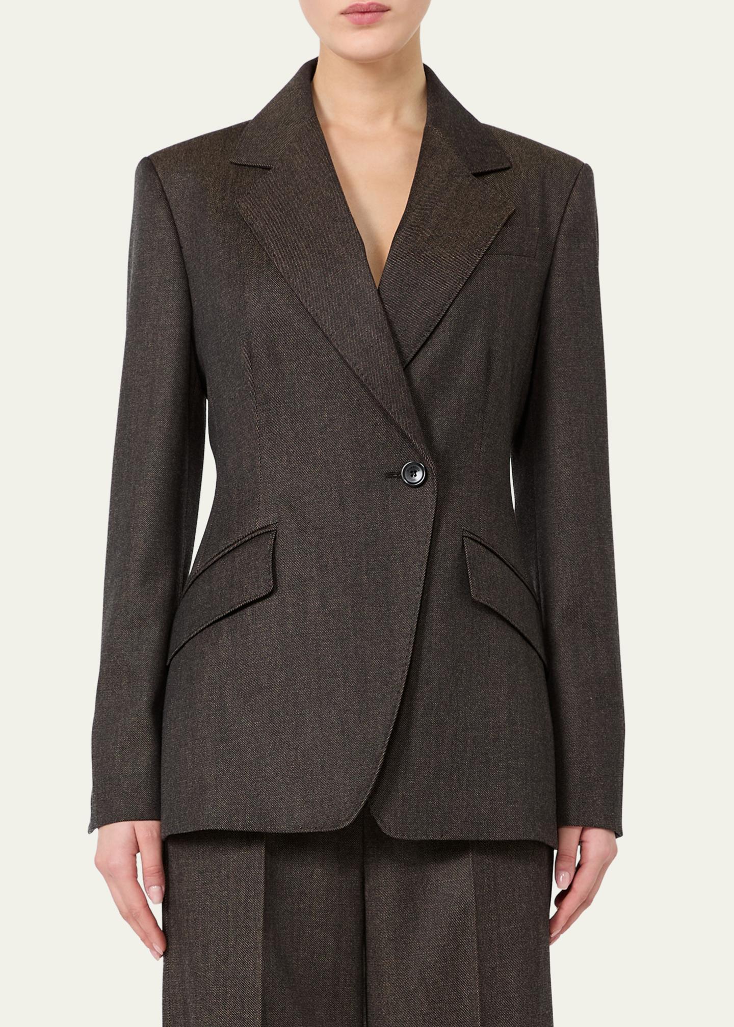Max Mara Double-Breasted Wool-Blend Jacket - Bergdorf Goodman