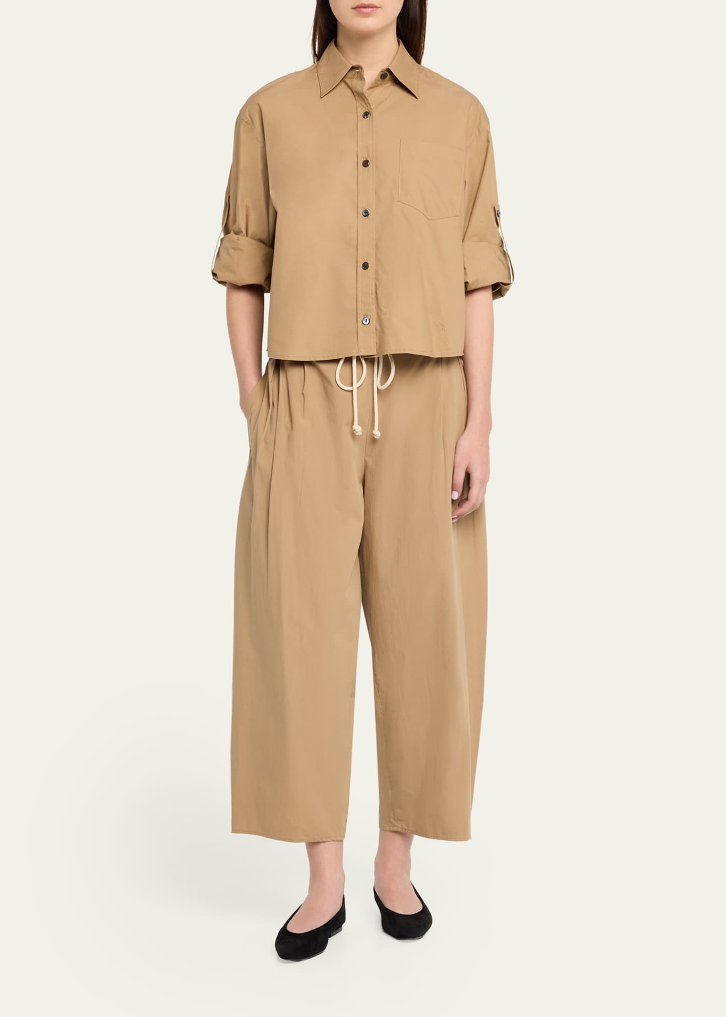 MARIA MCMANUS Balloon Drawstring Cropped Pants - Bergdorf Goodman