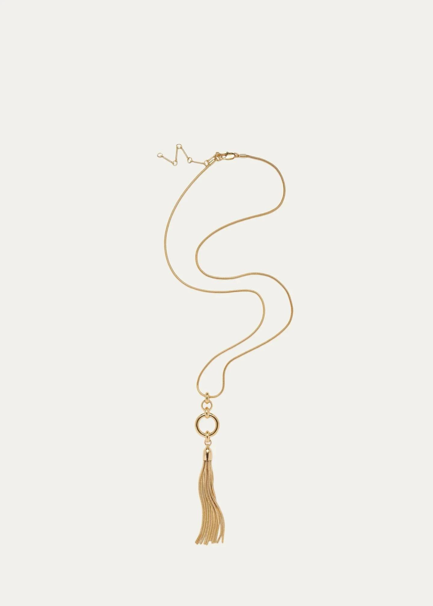 Lady Grey 14K Gold-Plated Cleo Necklace with Tassel - Bergdorf Goodman