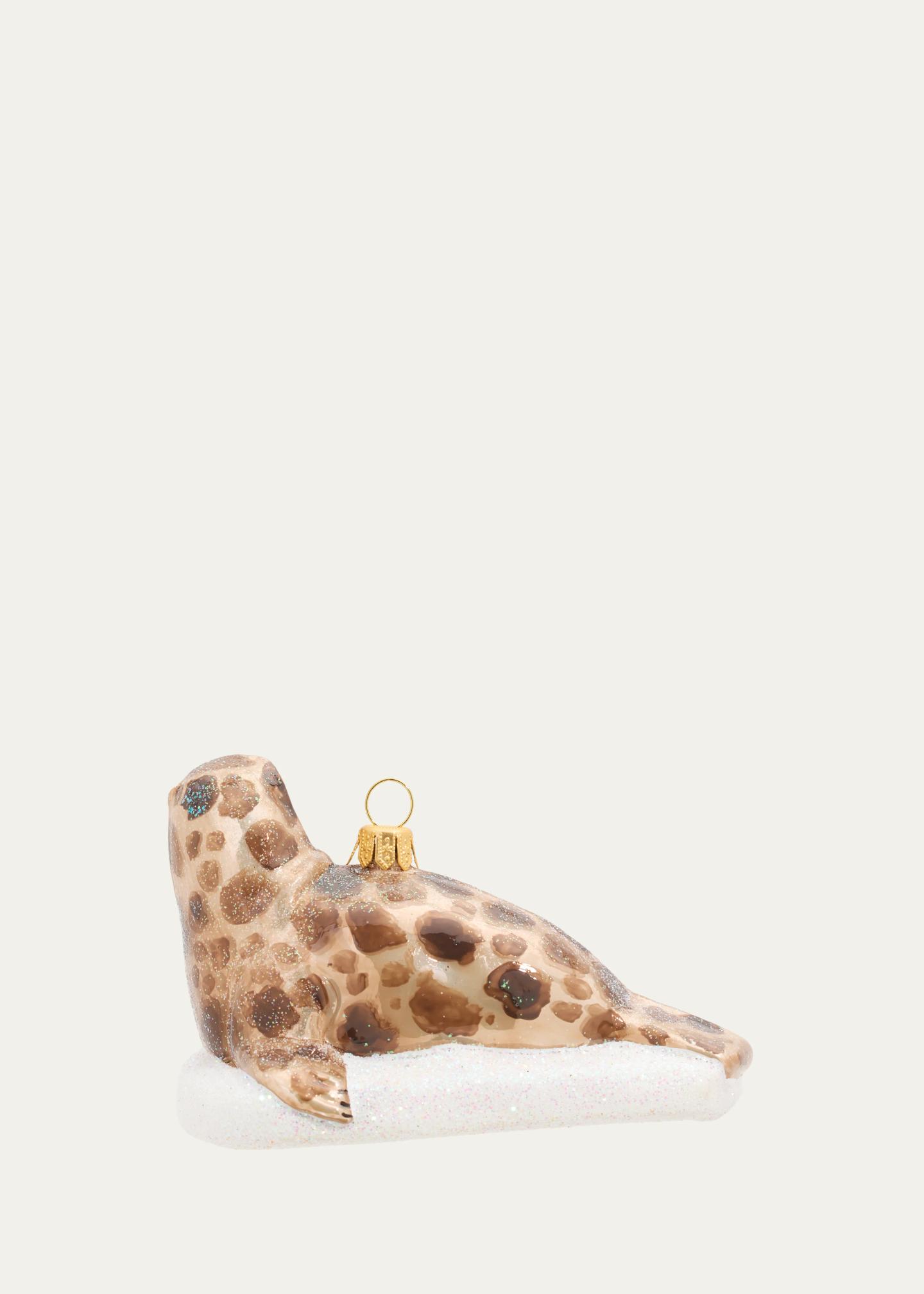 Impuls Spotted Seal Glass Ornament - Bergdorf Goodman