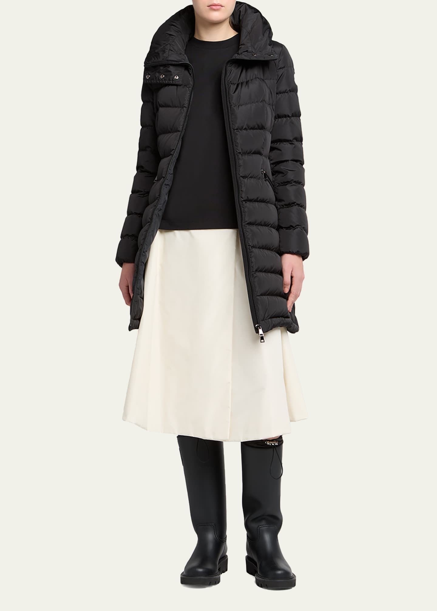Moncler Kickstream High Waterproof Rain Boots - Bergdorf Goodman