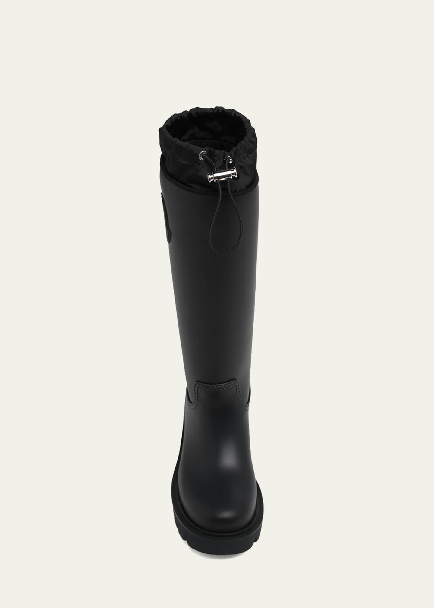 MONCLER ブラック ACQUA RAIN BOOT TG43サイズ　中古 Moncler Kickstream High Waterproof Rain Boots - Bergdorf Goodman