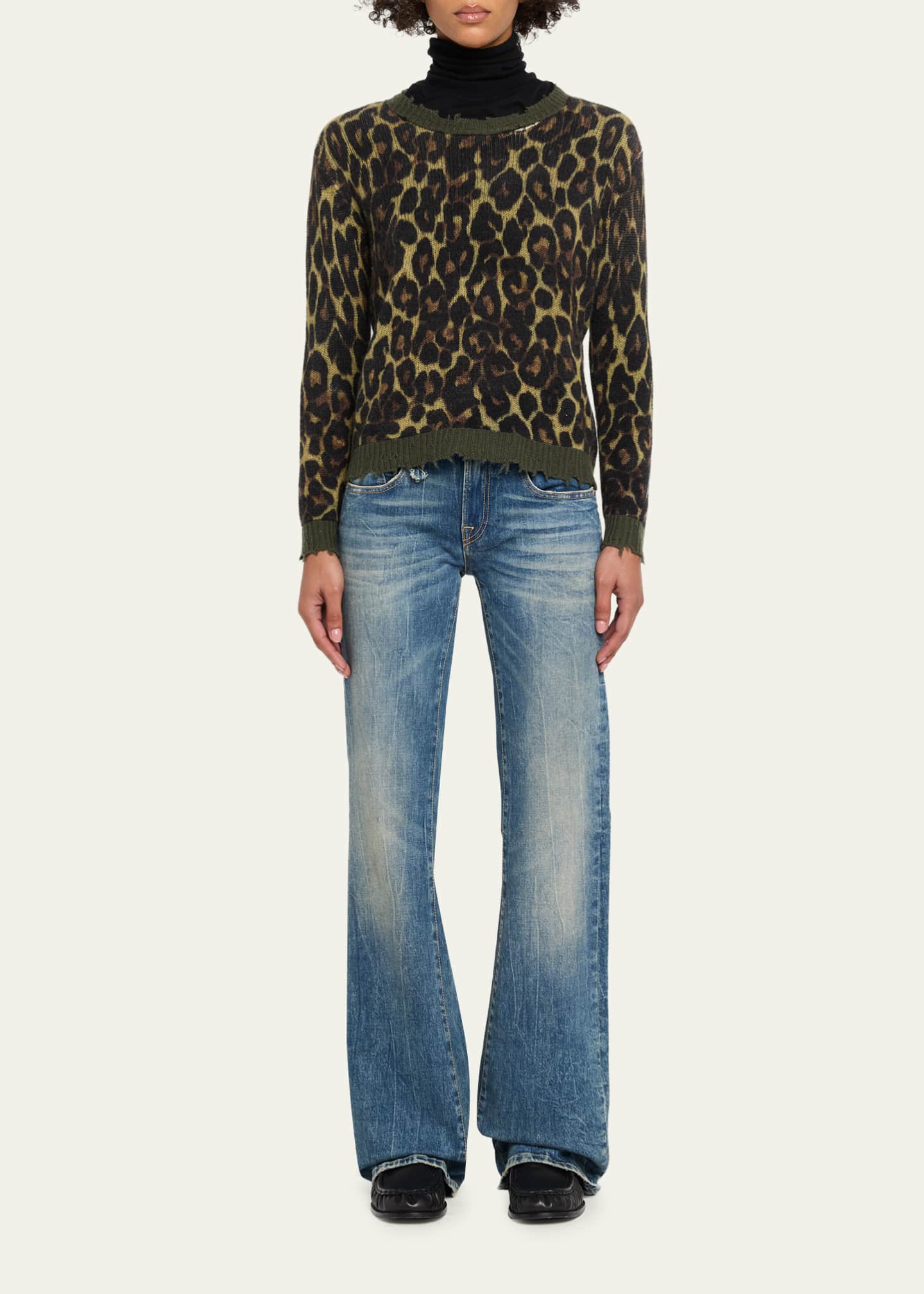 R13 Leopard-Print Cashmere Sweater - Bergdorf Goodman