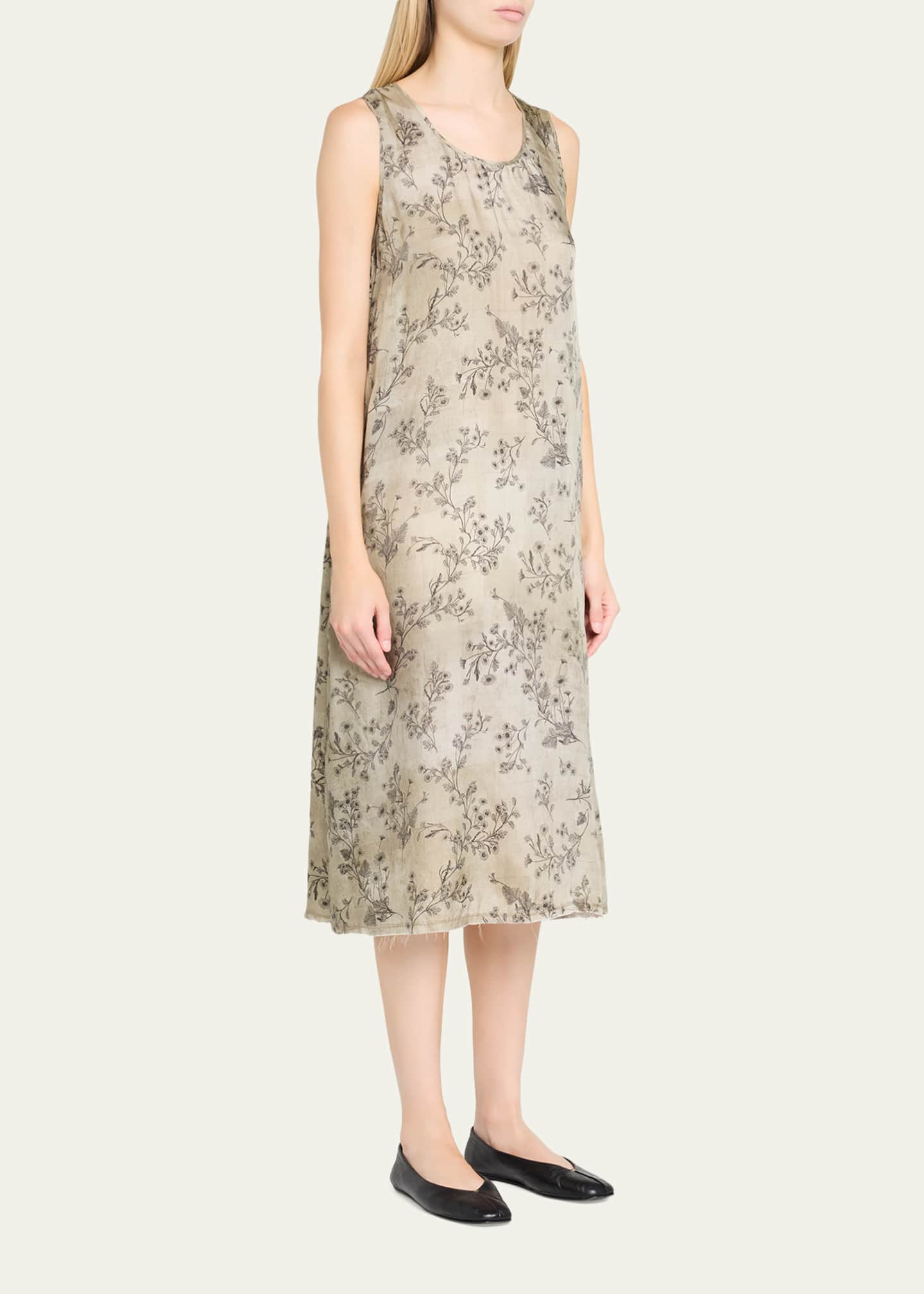 sleeveless hand beaded floral midi dress Mac Duggal #10755 Olive sleeveless hand beaded floral midi  Shaide Boutique