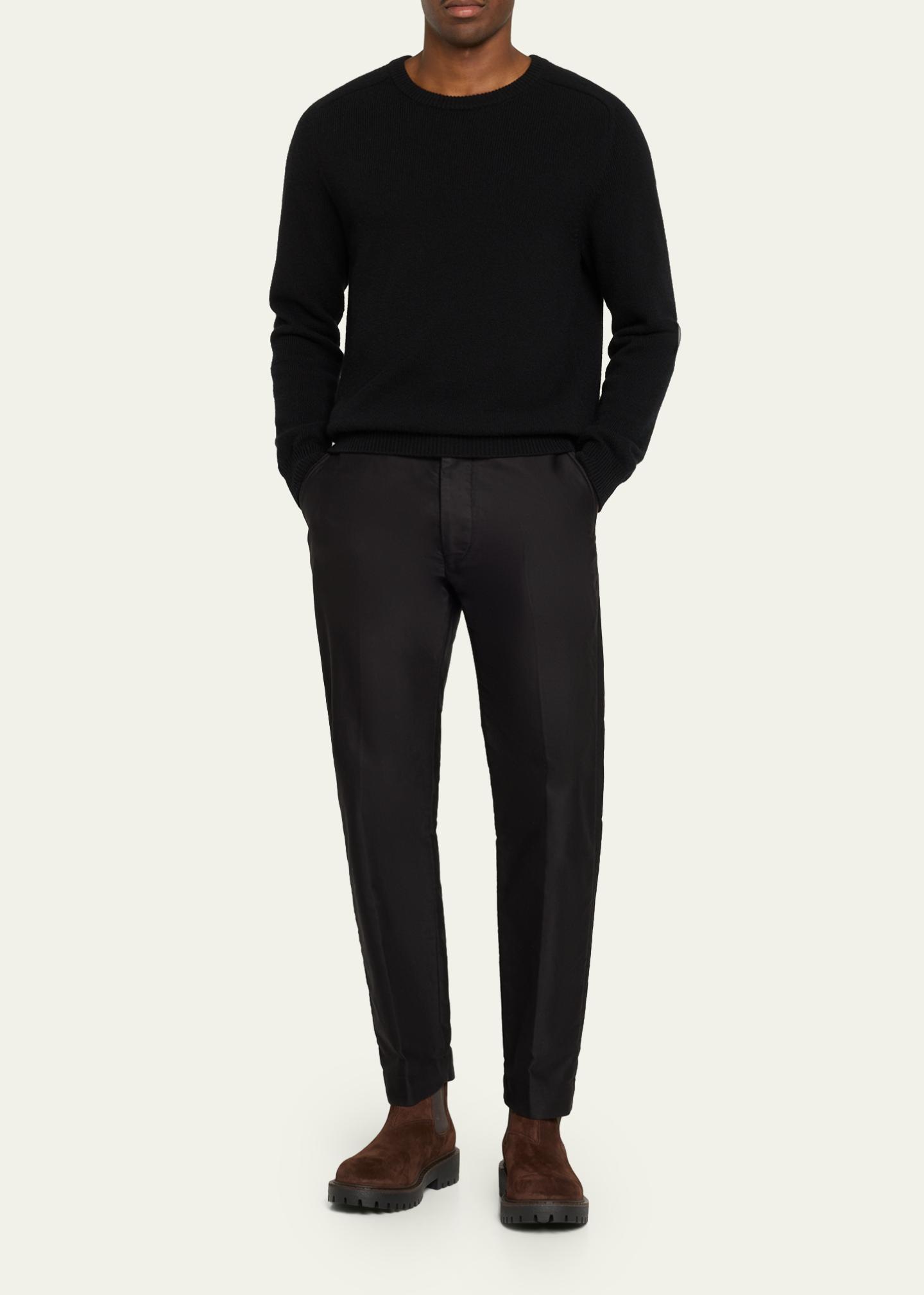 Prada Men's Folder Suede Lug-Sole Chelsea Boots - Bergdorf Goodman