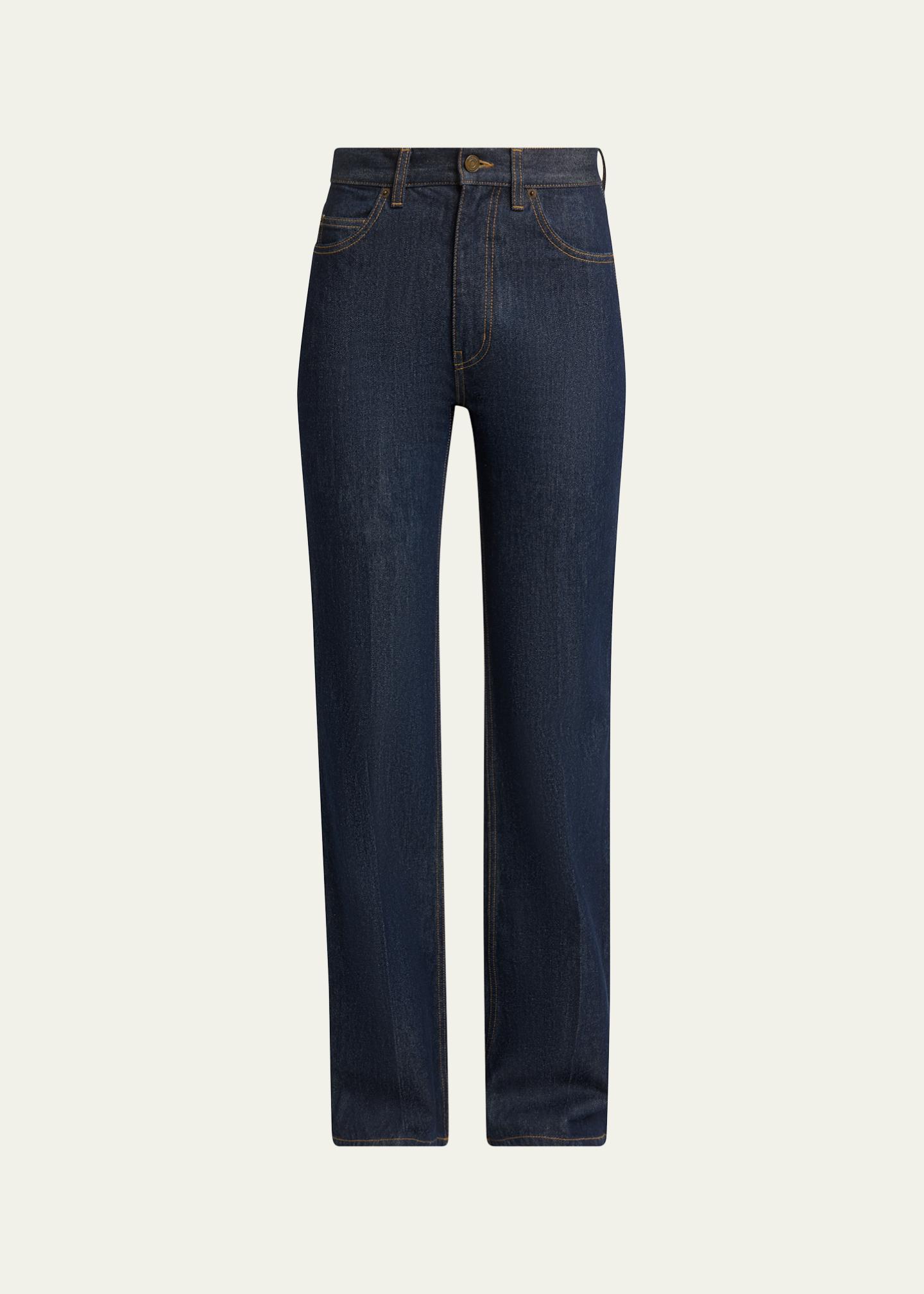 Saint Laurent '70s High-Rise Jeans - Bergdorf Goodman
