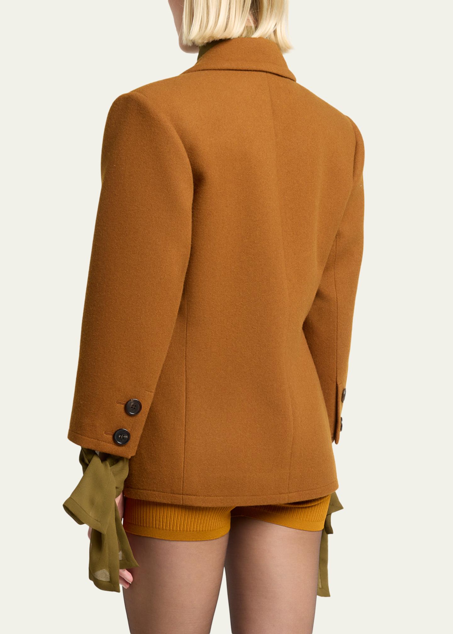 Saint Laurent Brushed Wool Single-Breasted Jacket - Bergdorf Goodman