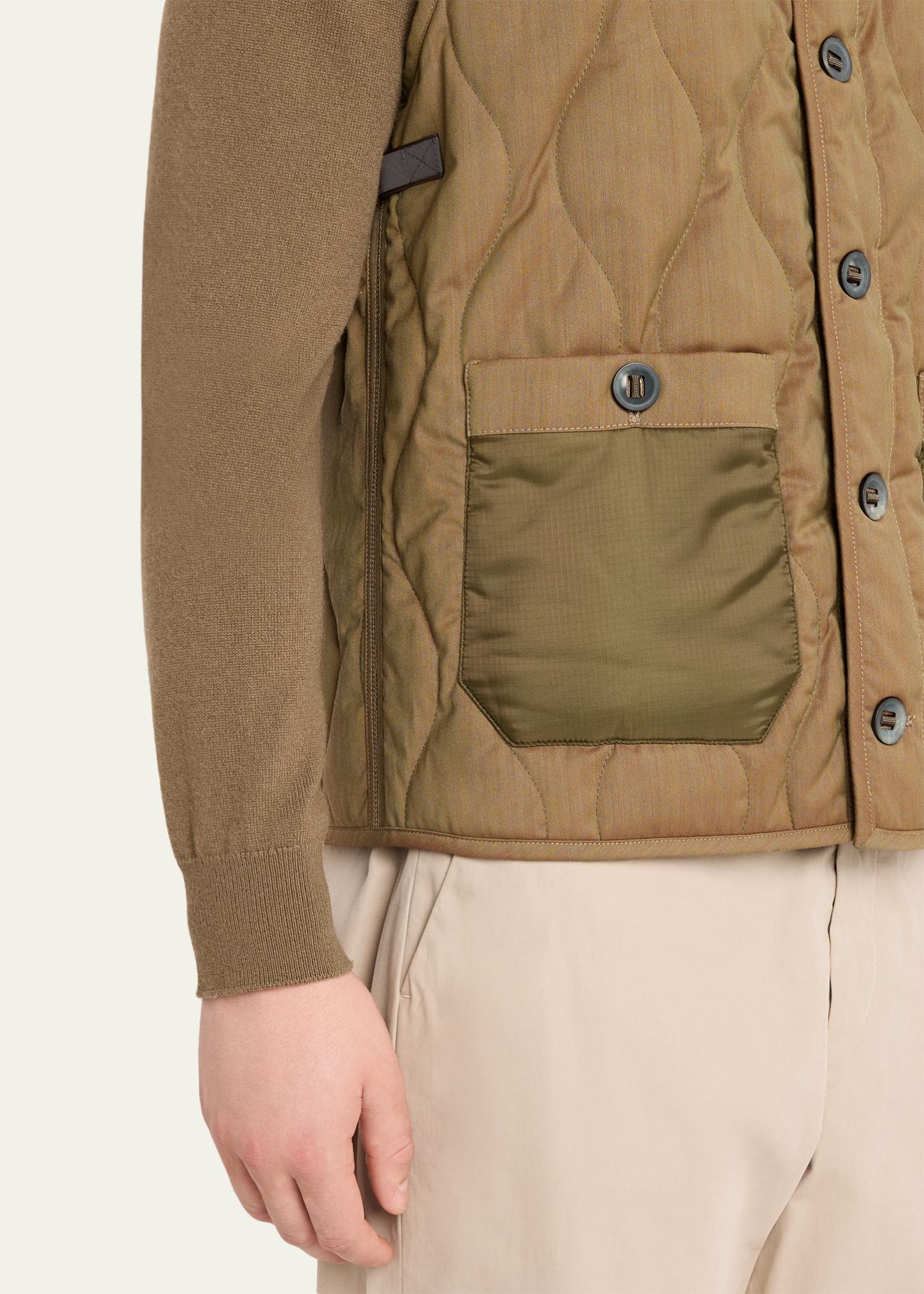 Sease Men's Military-Style Quilted Vest - Bergdorf Goodman