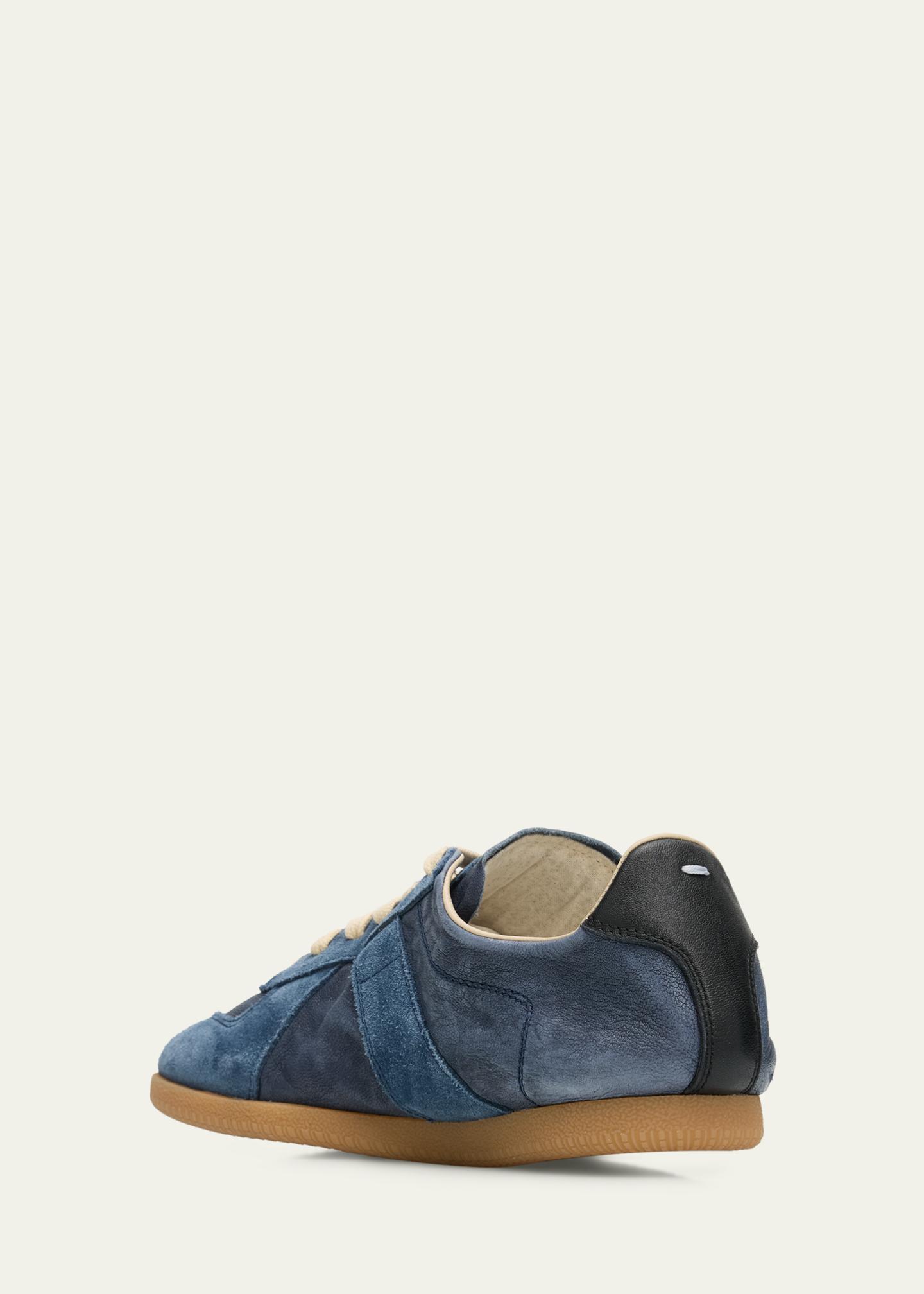 Maison Margiela Replica Mixed Leather Low-Top Sneakers - Bergdorf