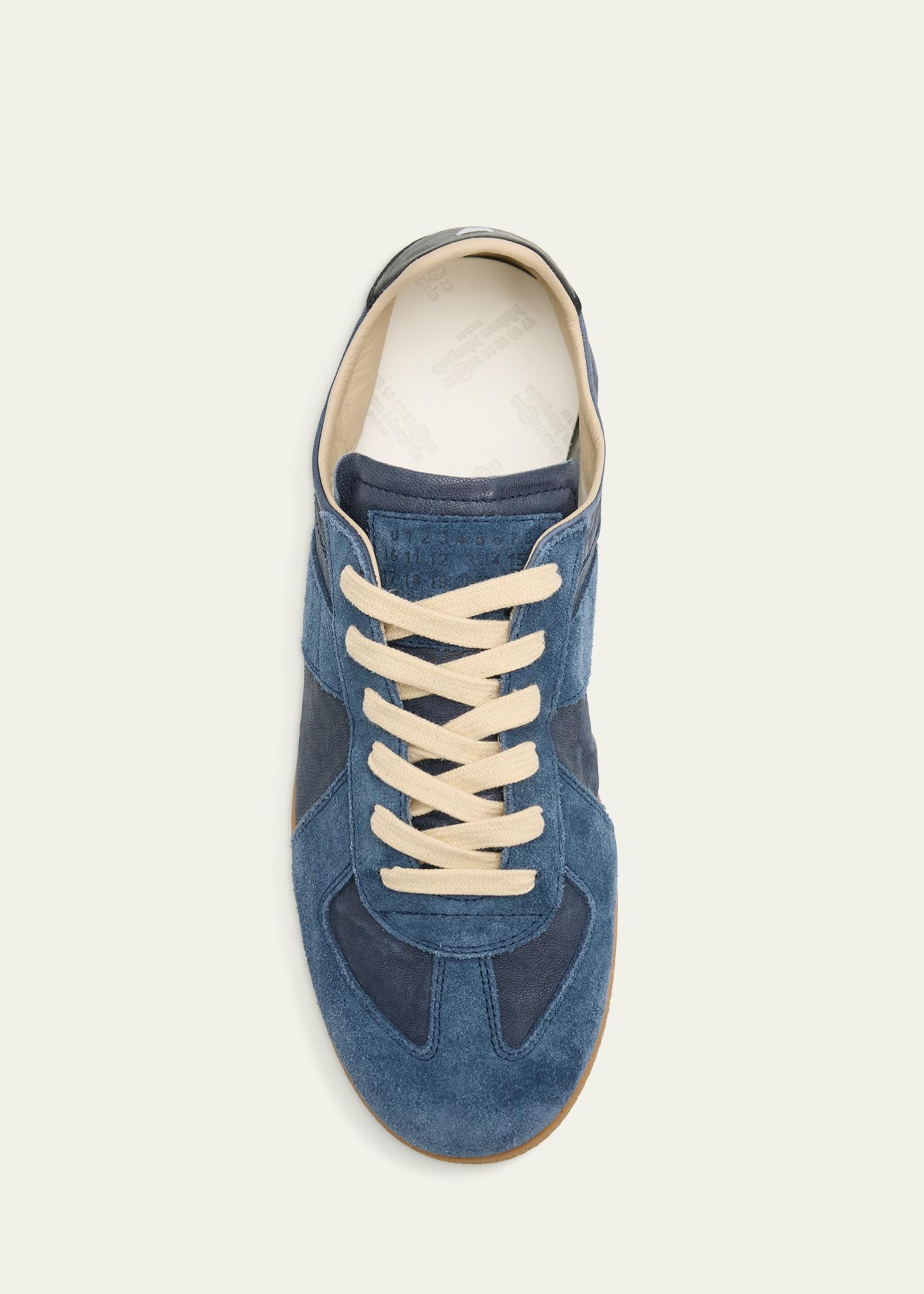 Maison Margiela Replica Mixed Leather Low-Top Sneakers - Bergdorf