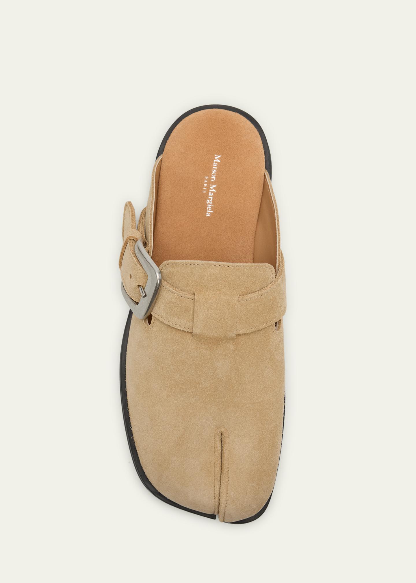 Maison Margiela Tabi Suede Daily Mules - Bergdorf Goodman