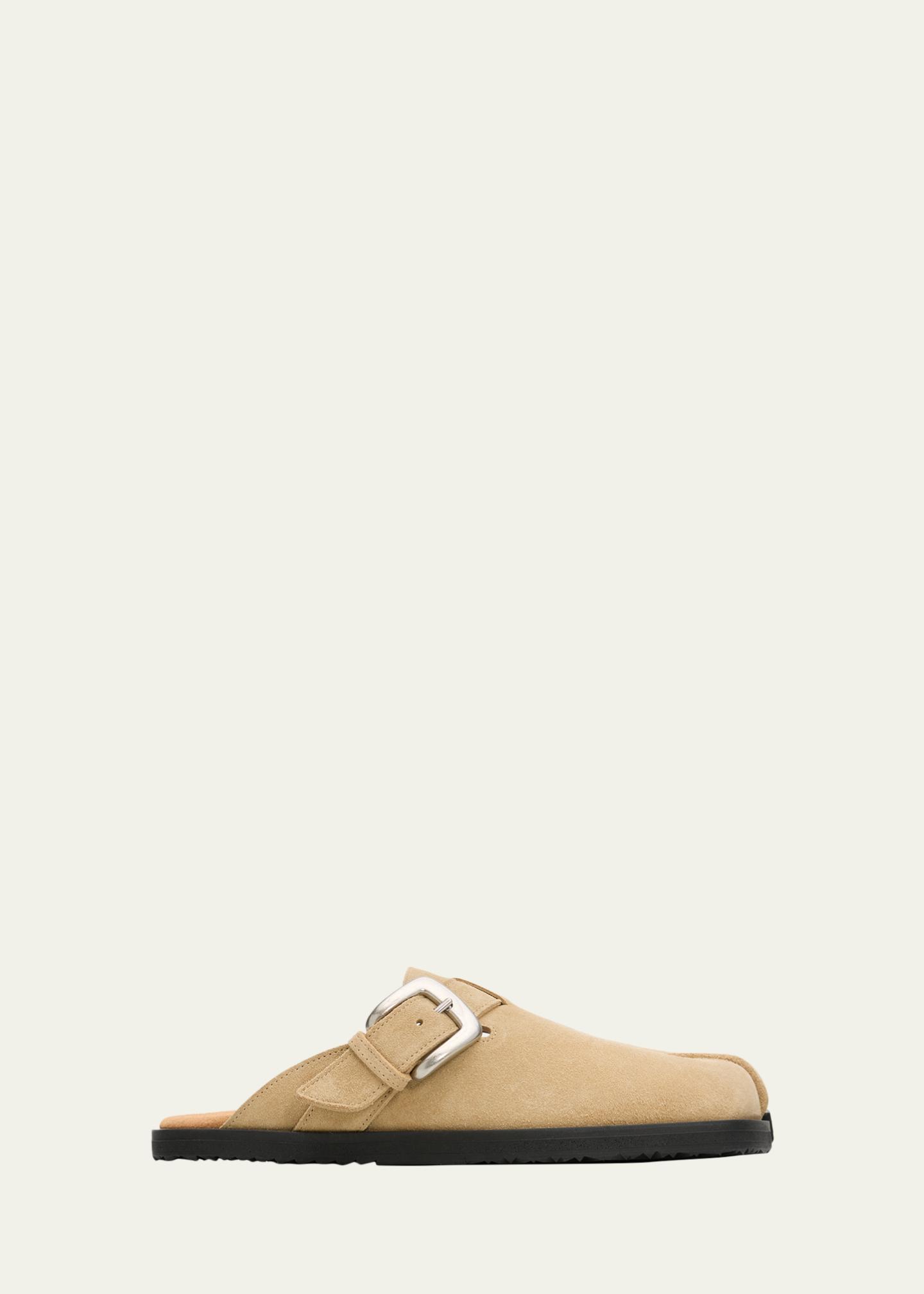 Maison Margiela Tabi Suede Daily Mules - Bergdorf Goodman
