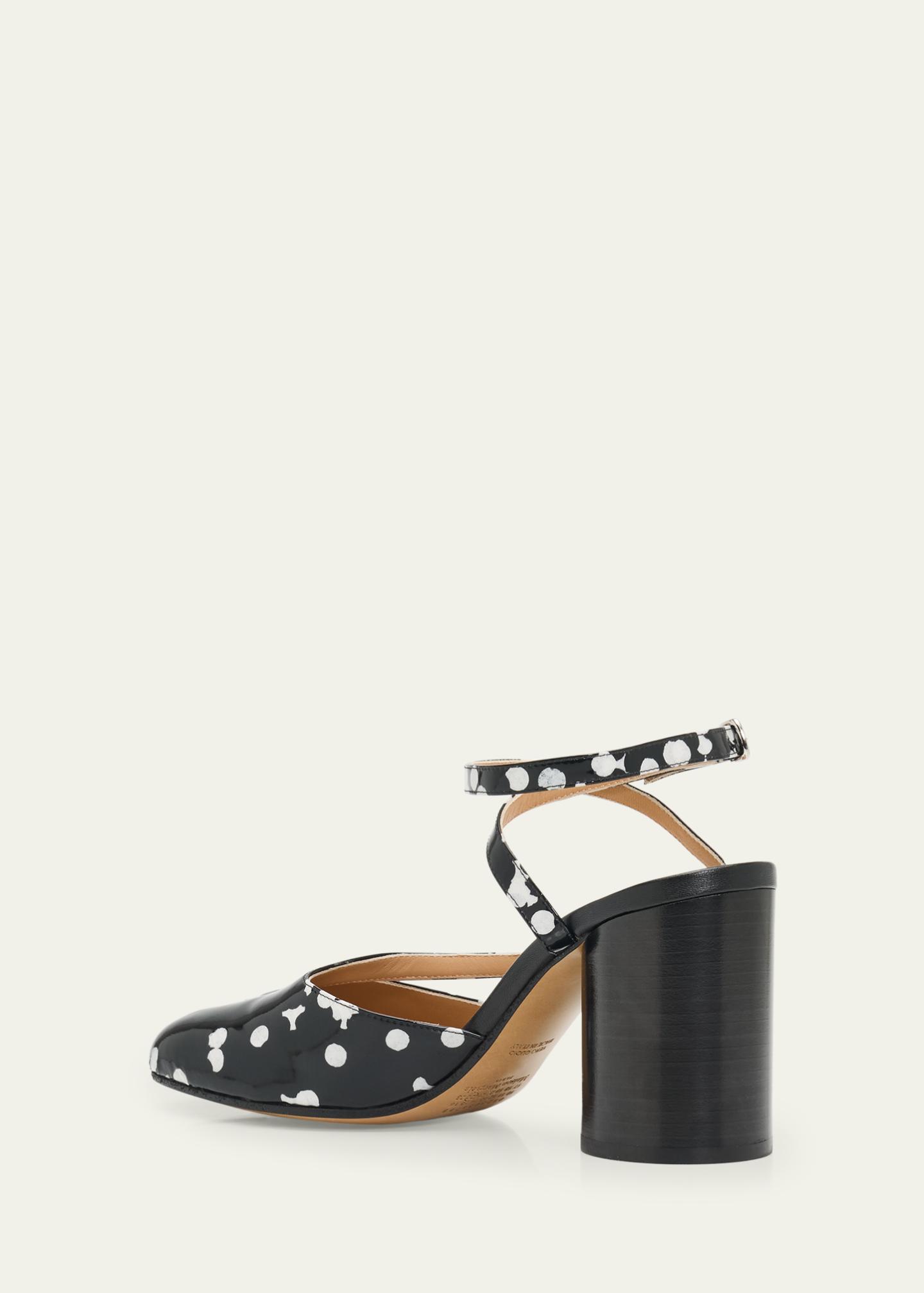 Maison Margiela 80mm Tabi Confetti Patent Leather Pumps - Bergdorf