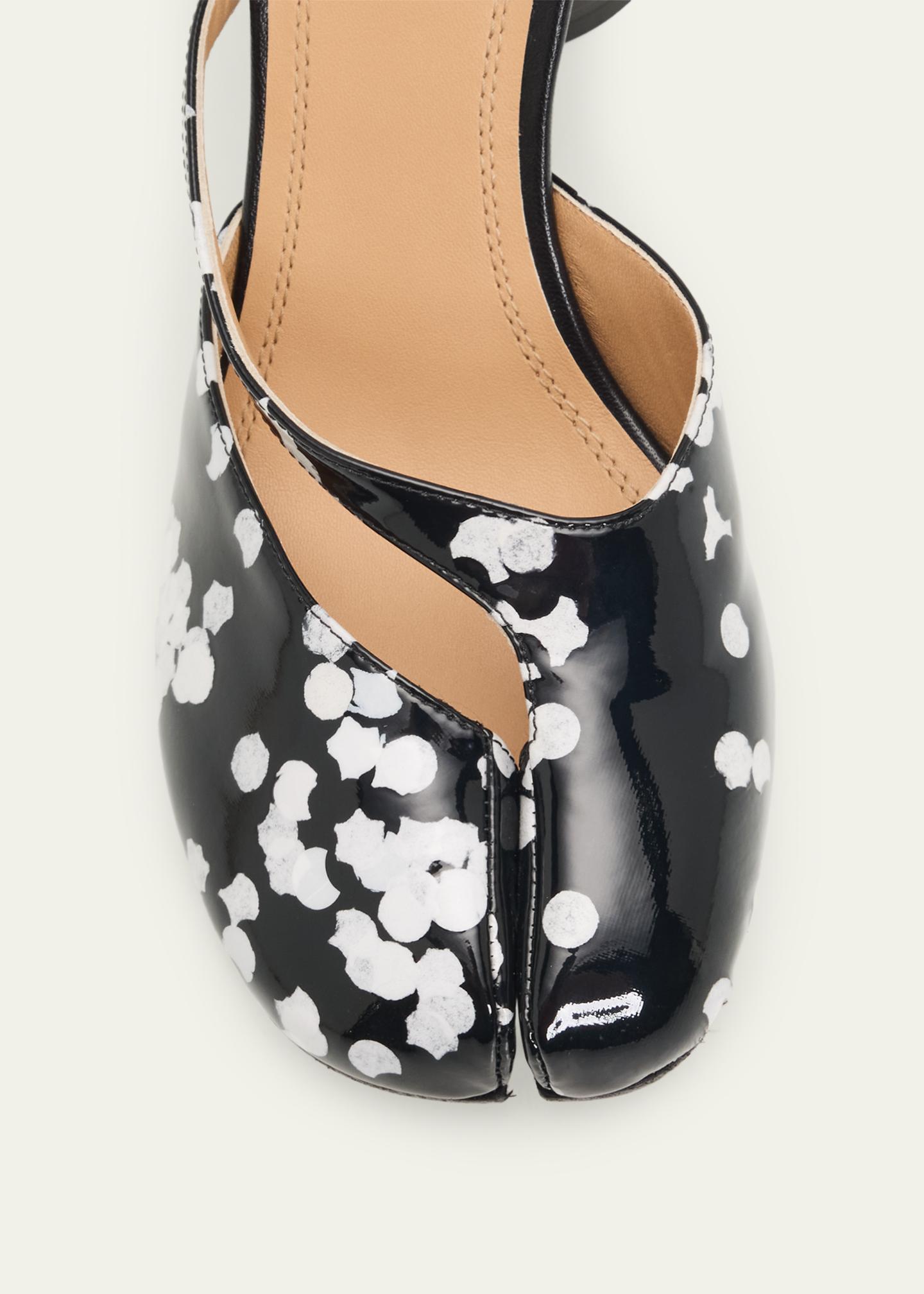 Maison Margiela 80mm Tabi Confetti Patent Leather Pumps - Bergdorf