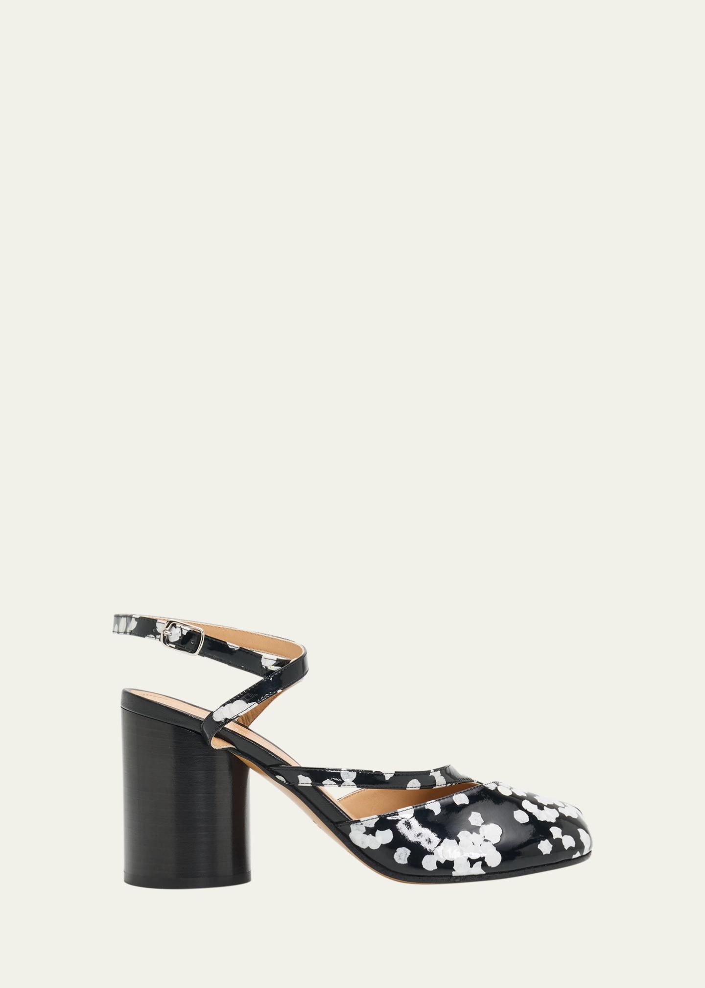 Maison Margiela 80mm Tabi Confetti Patent Leather Pumps - Bergdorf