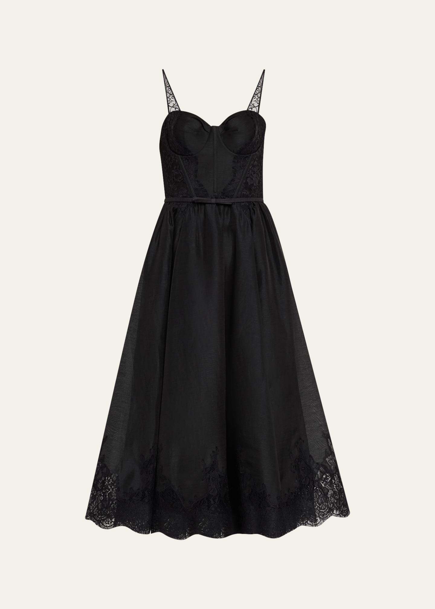 dress with rib cut out Women's Black Waist Maxi Black / S Slim Fit Women's Long Sleeve Button OPTIONS:Bustier + Skirt fabric-Mikado
