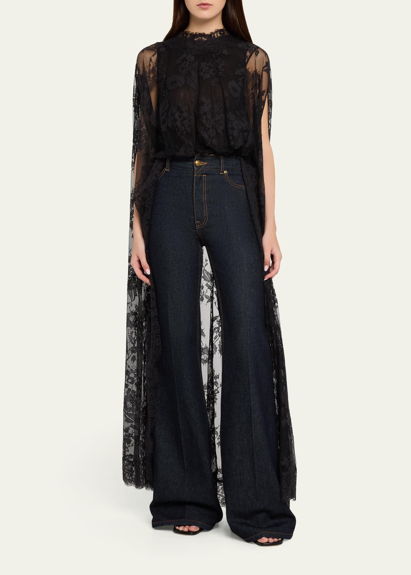 Zimmermann Valiant Lace Cape Top - Bergdorf Goodman