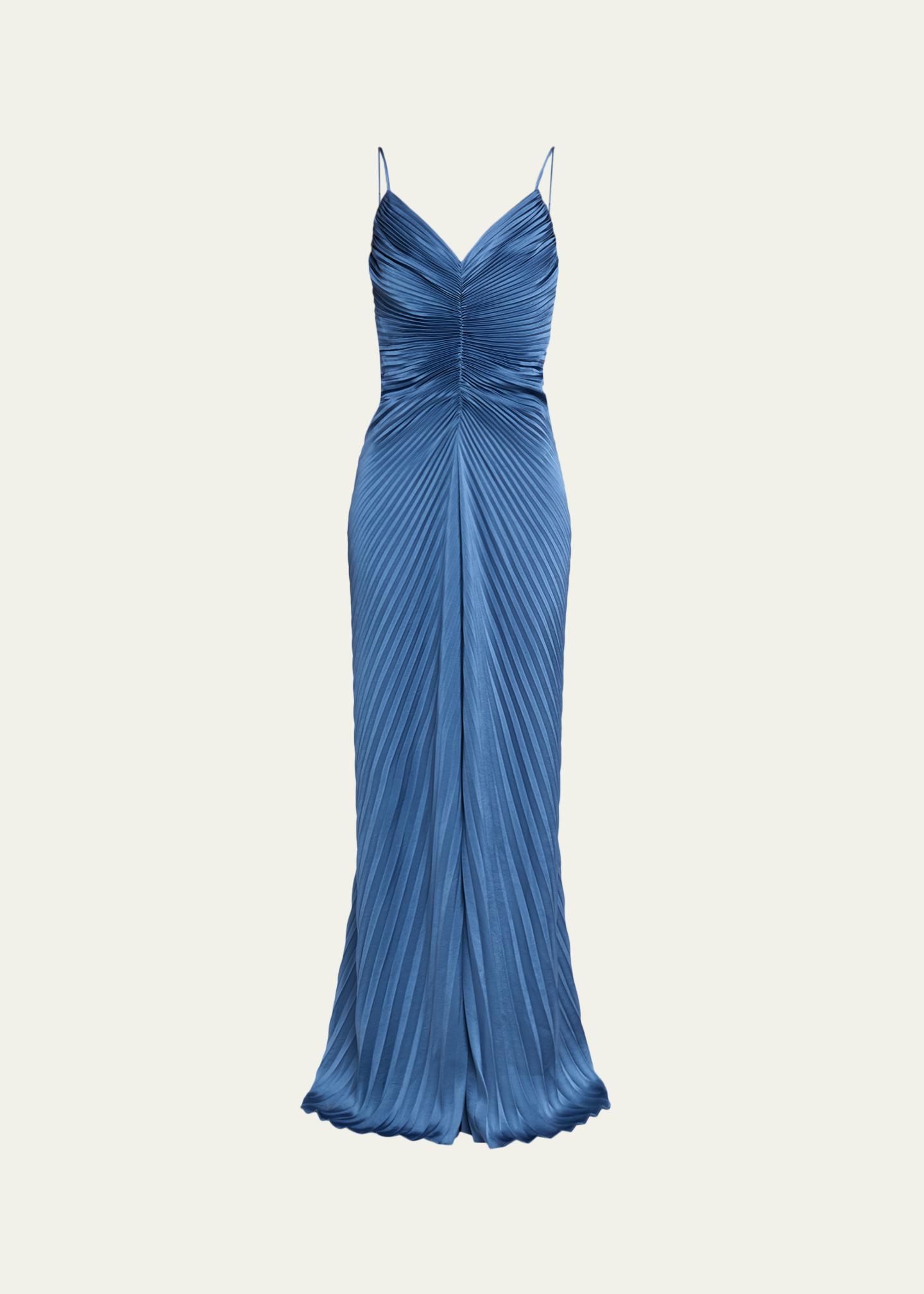 a.l.c. greer dress Genevieve Gown in Blue Colour|Chartreuse