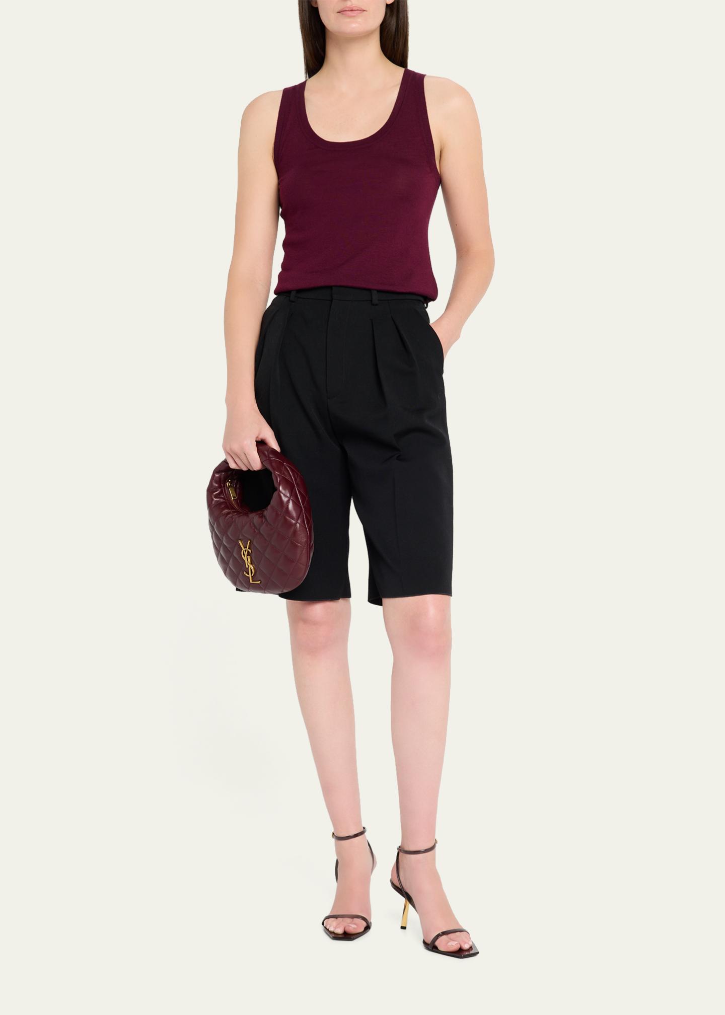 Saint Laurent Icarino YSL Quilted Leather Top-Handle Bag