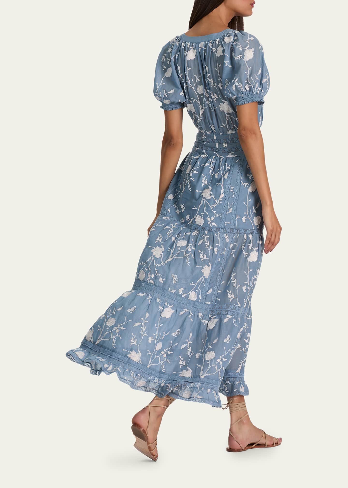 ALICE + OLIVIA Kathryn Lace-Trim Midi Shirtdress - Bergdorf Goodman