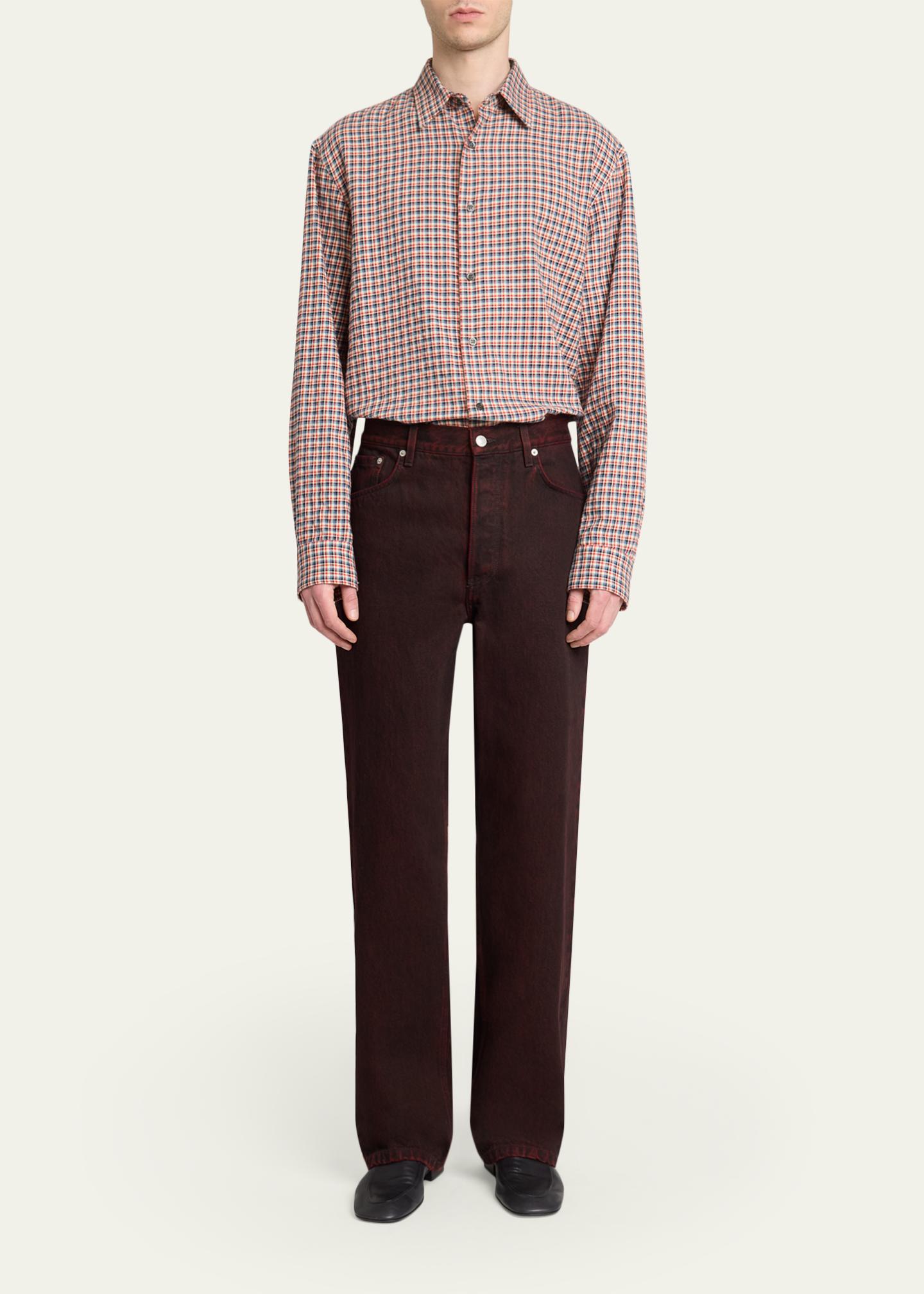 Dries Van Noten Men's Stonewash Straight Leg Five-Pocket Pants ...