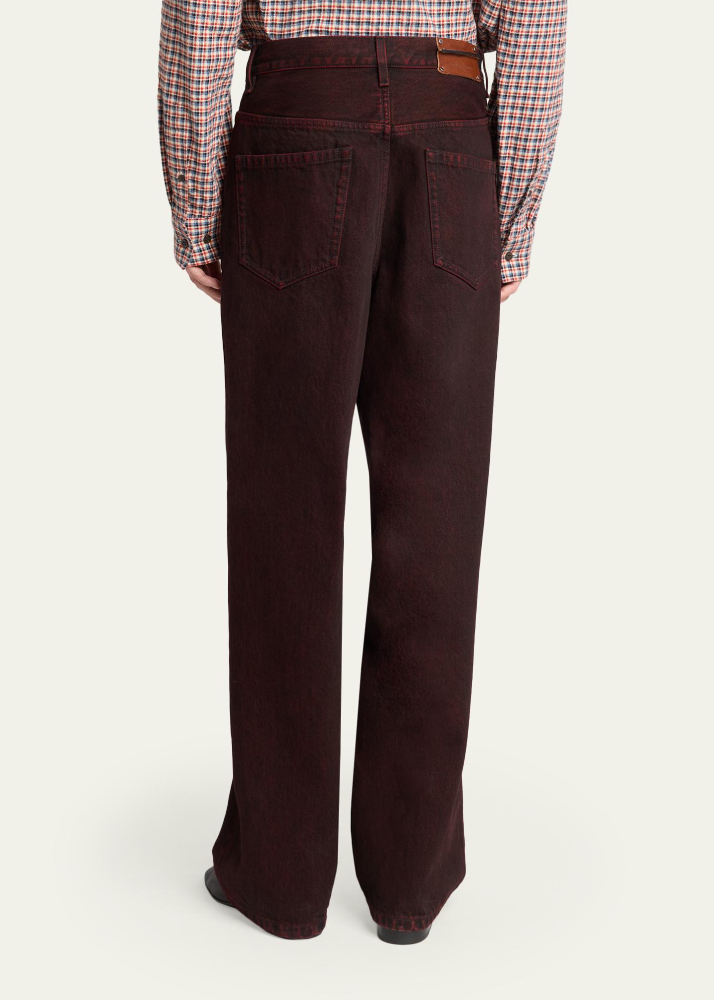 Dries Van Noten Men's Stonewash Straight Leg Five-Pocket Pants ...