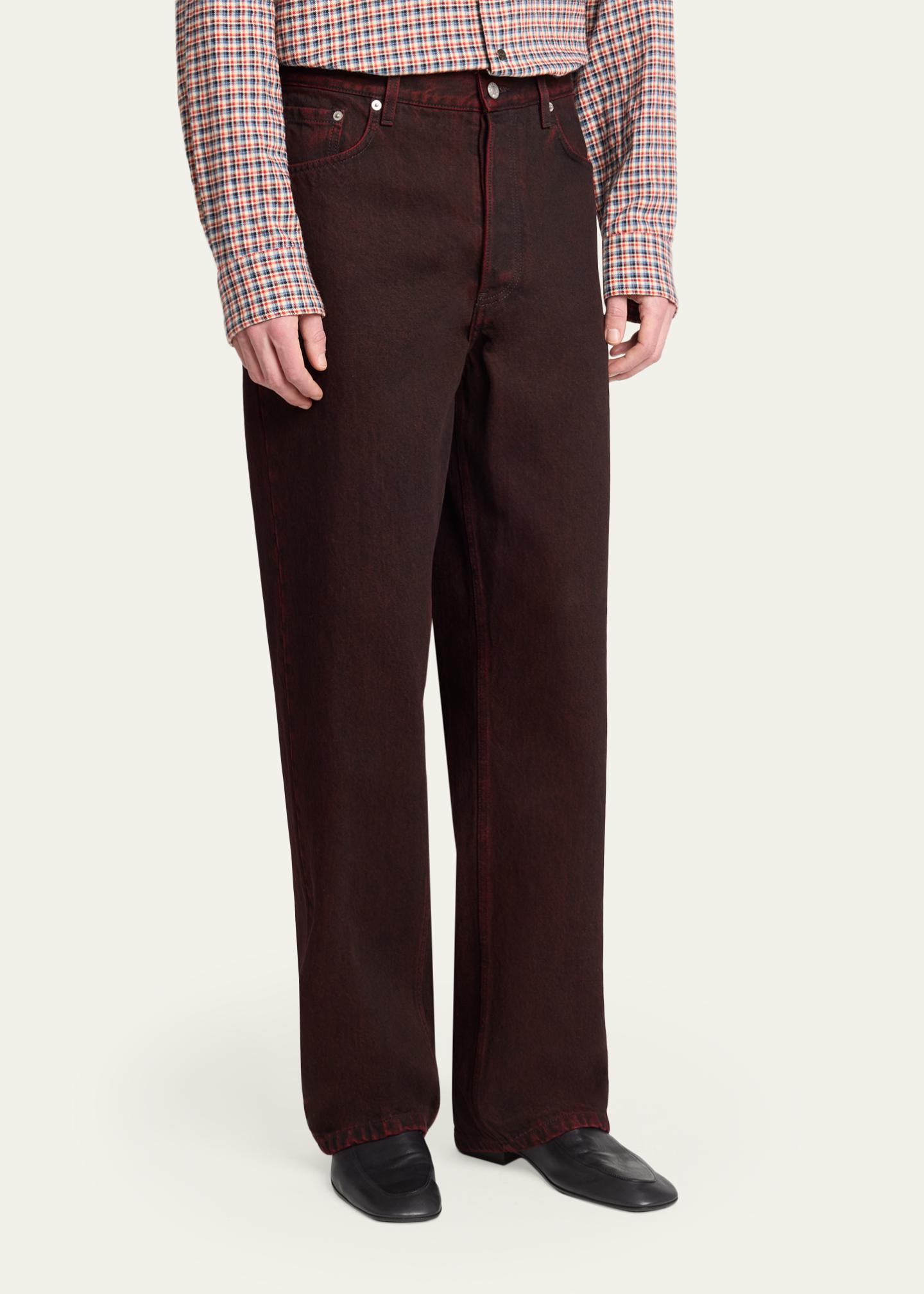 Dries Van Noten Men's Stonewash Straight Leg Five-Pocket Pants ...