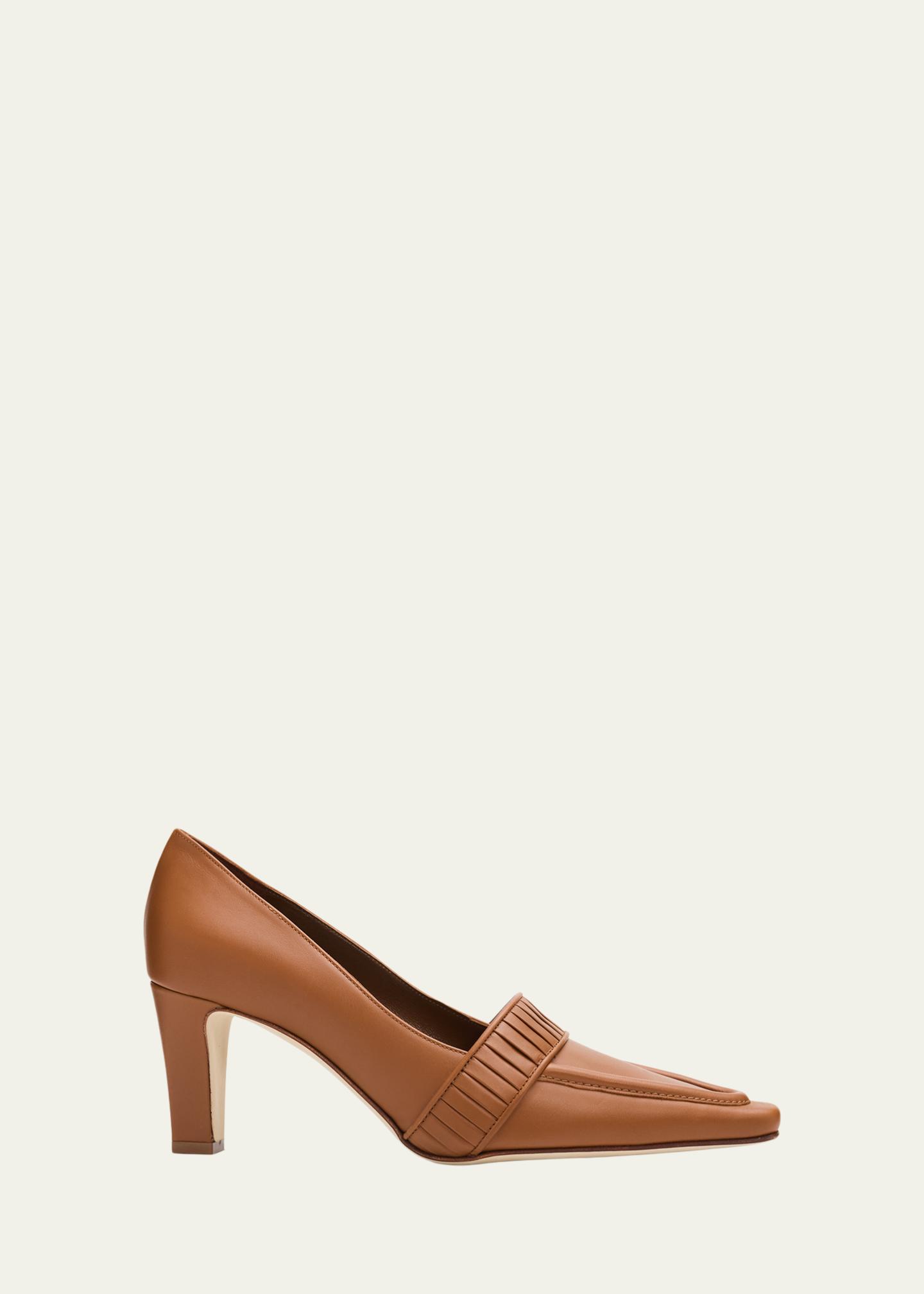 Manolo Blahnik 85mm Mindita Leather Pumps - Bergdorf Goodman