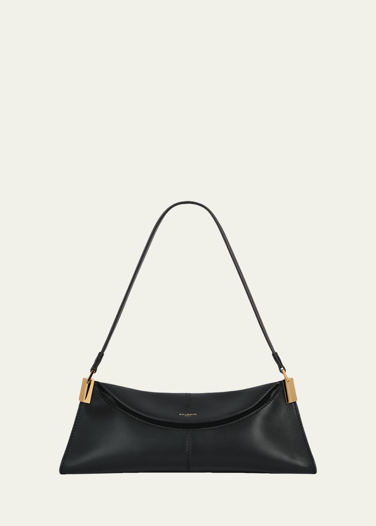 Balmain 64-83 Small Leather Shoulder Bag - Bergdorf Goodman