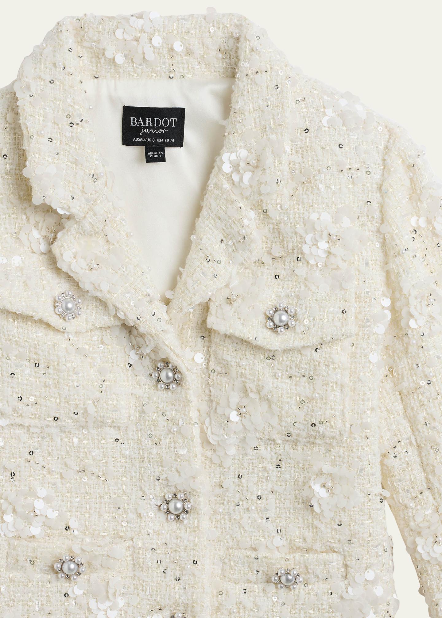 Bardot Junior Little Girl's & Girl's Yve Bouclé Blazer - Bergdorf Goodman