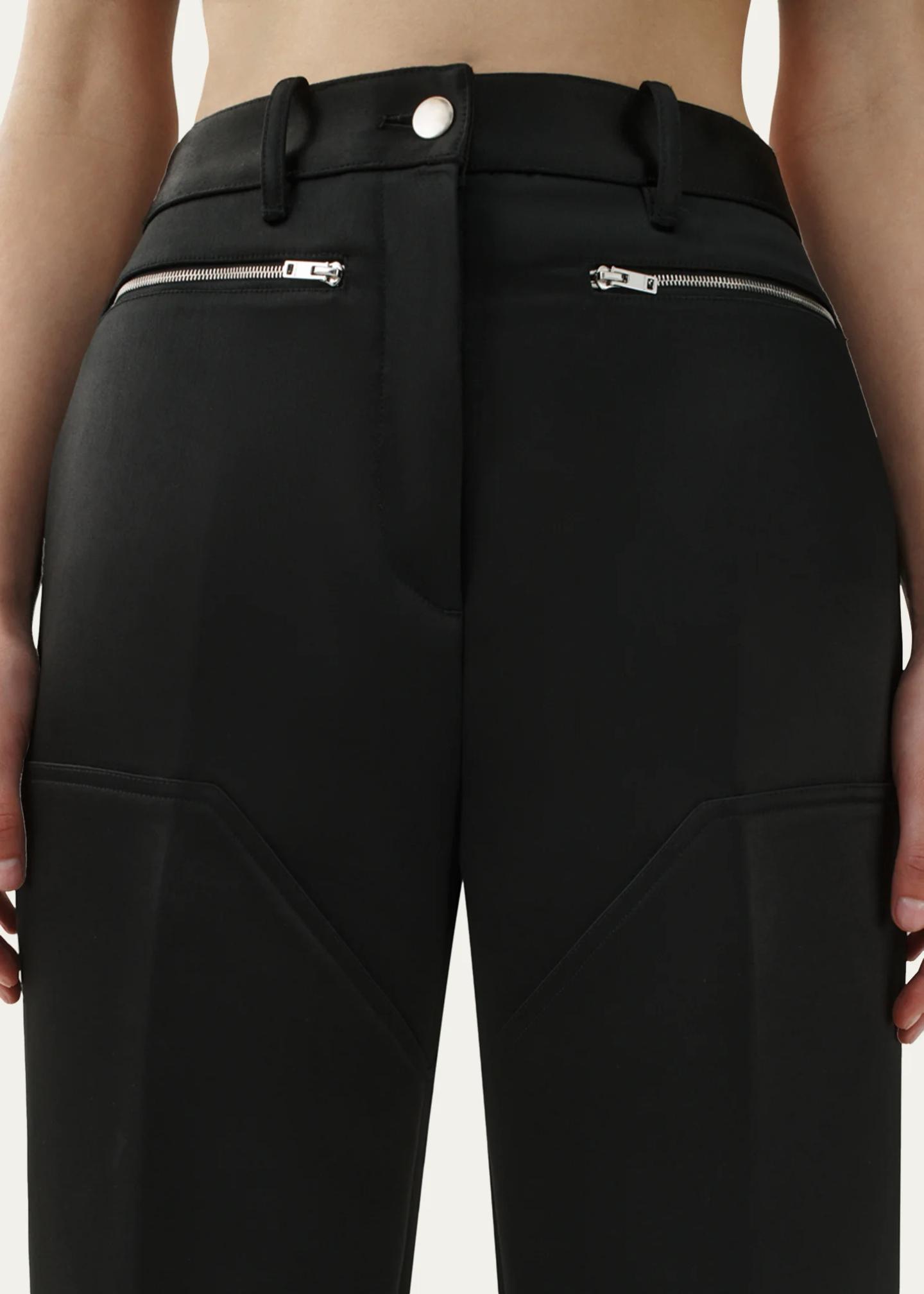 Attersee The Range High-Rise Straight-Leg Satin Pants - Bergdorf Goodman