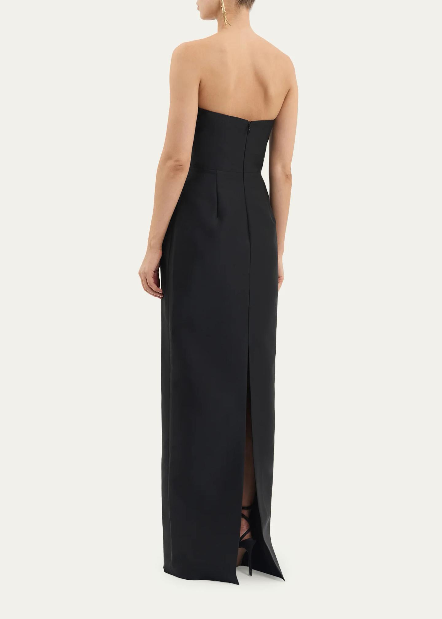 Rebecca Vallance Venus Strapless Bow-Embellished Column Gown - Bergdorf ...