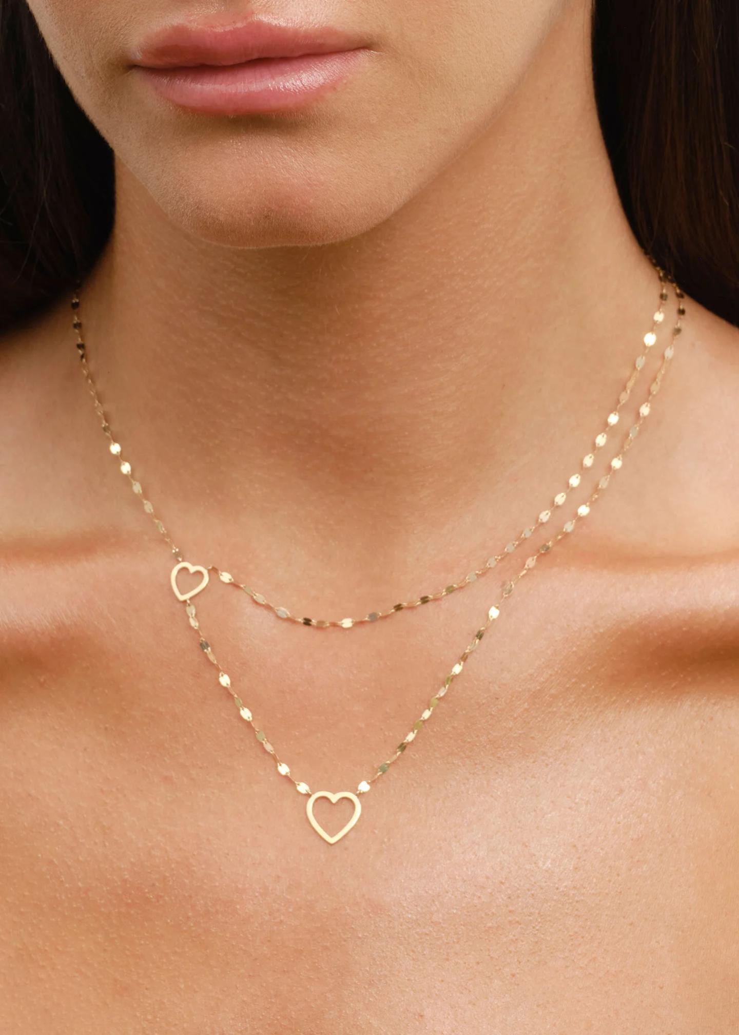 Lana 14K Double-Strand Heart Necklace - Bergdorf Goodman