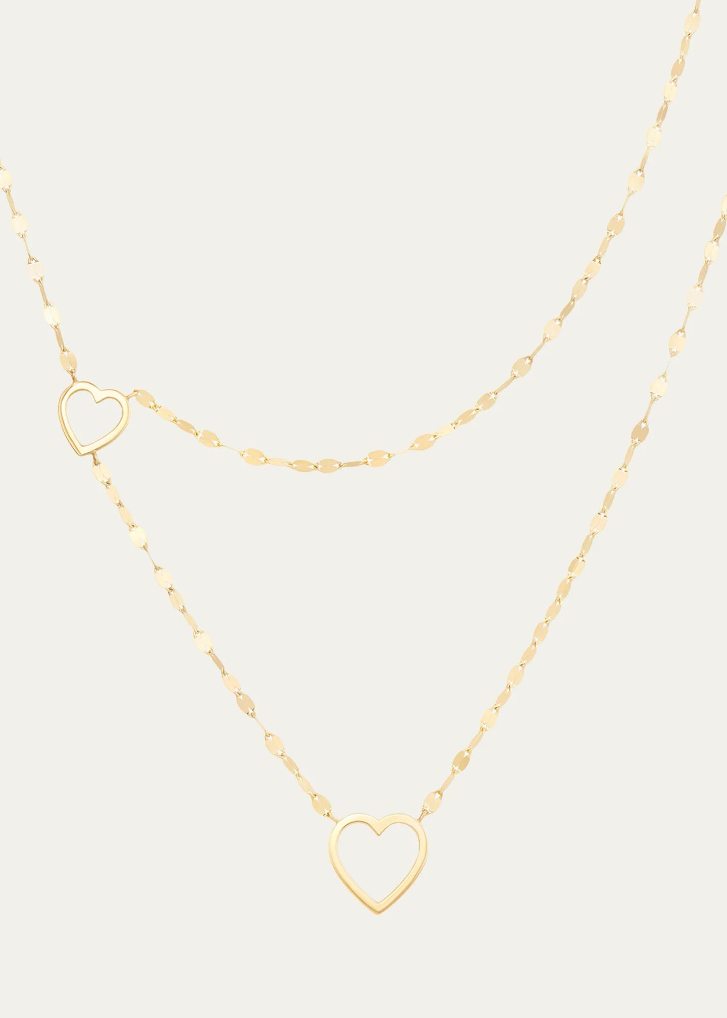 Lana 14K Double-Strand Heart Necklace - Bergdorf Goodman