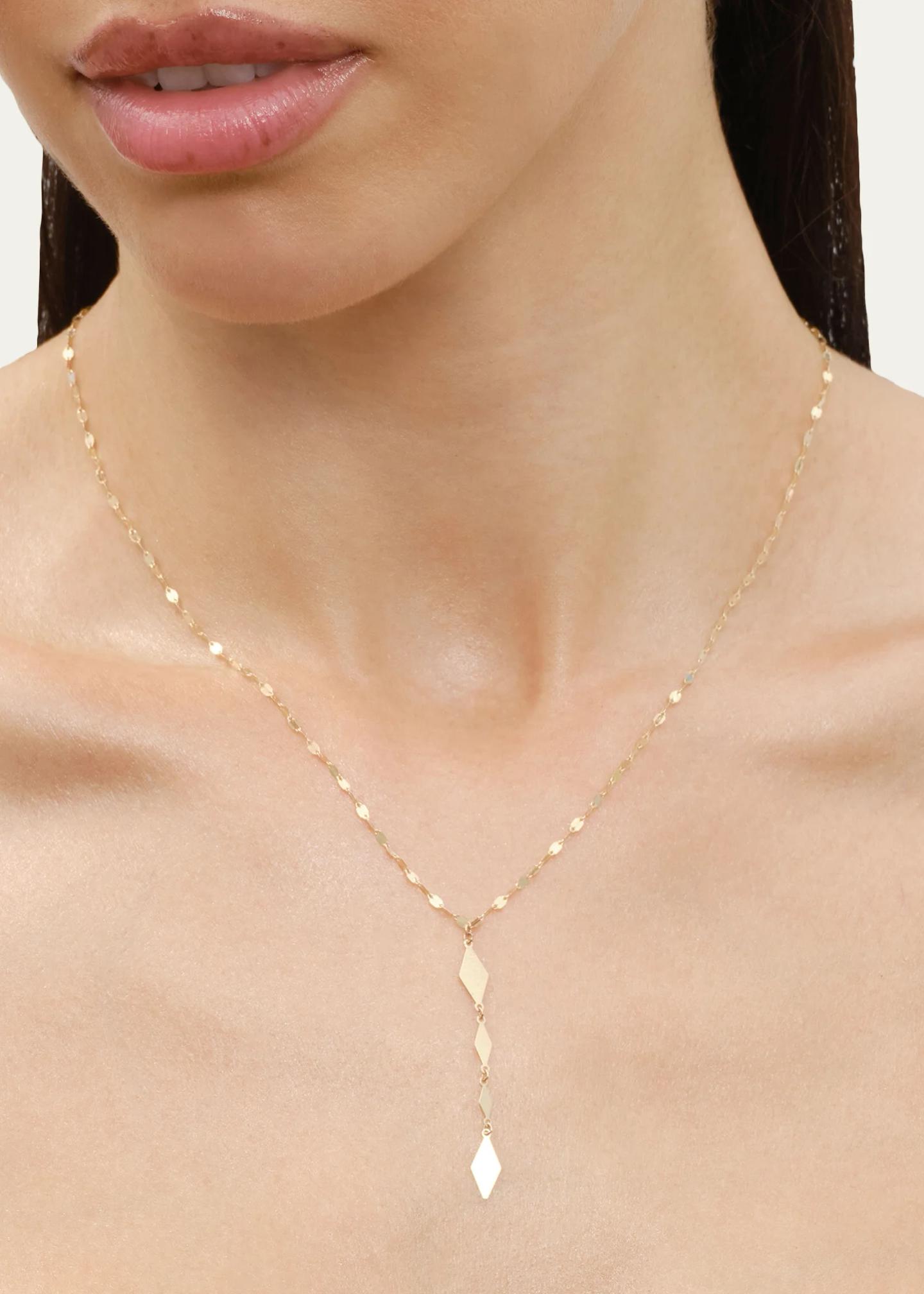 Lana 14K Geometric Chain Lariat Necklace - Bergdorf Goodman