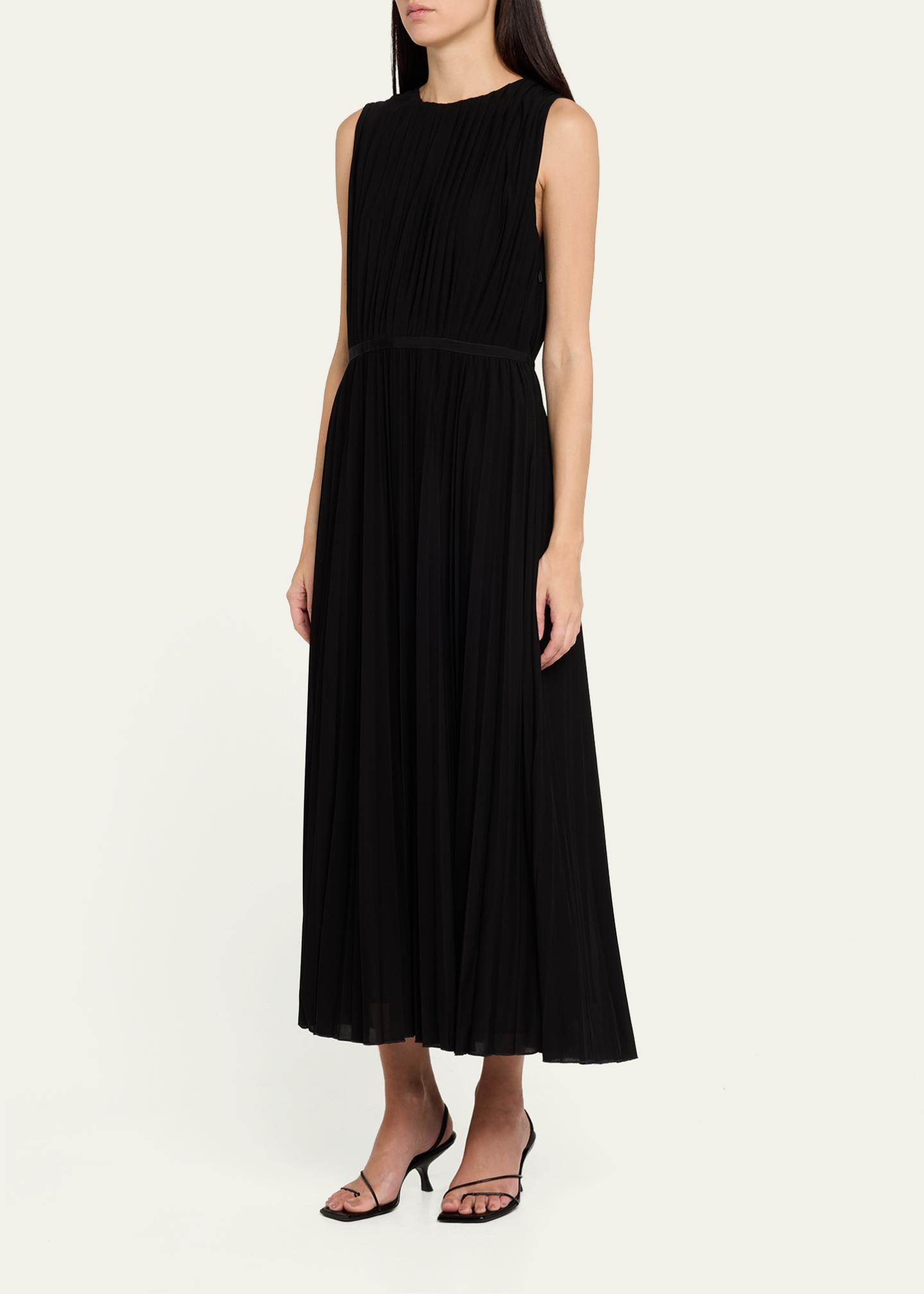 Max Mara Sleeveless Plisse Midi Dress - Bergdorf Goodman