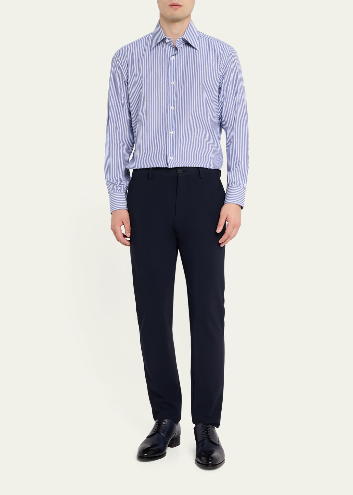 Brioni Men's Pinstripe Cotton Sport Shirt - Bergdorf Goodman
