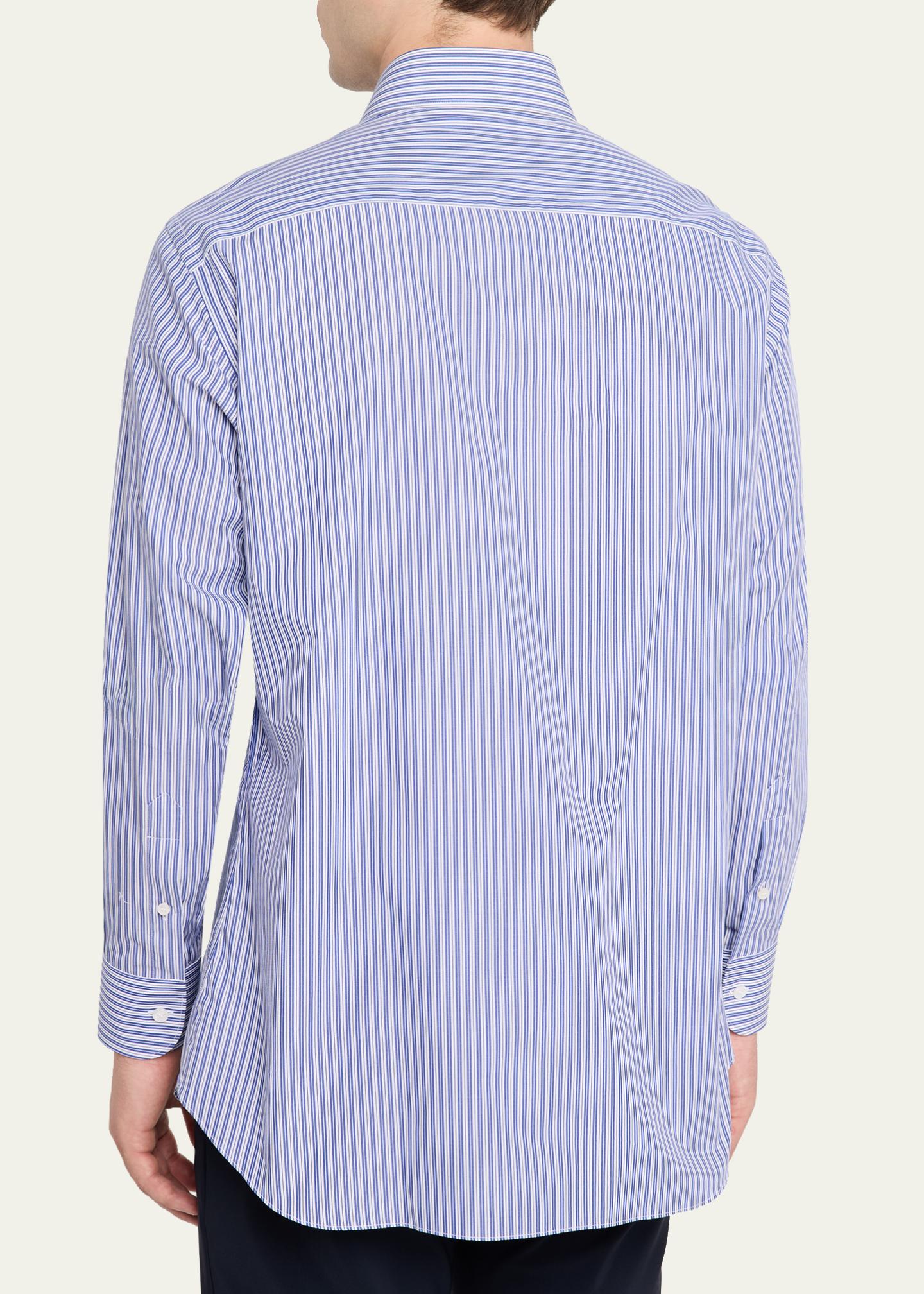 Brioni シャツ Brioni Men's Pinstripe Cotton Sport Shirt - Bergdorf Goodman