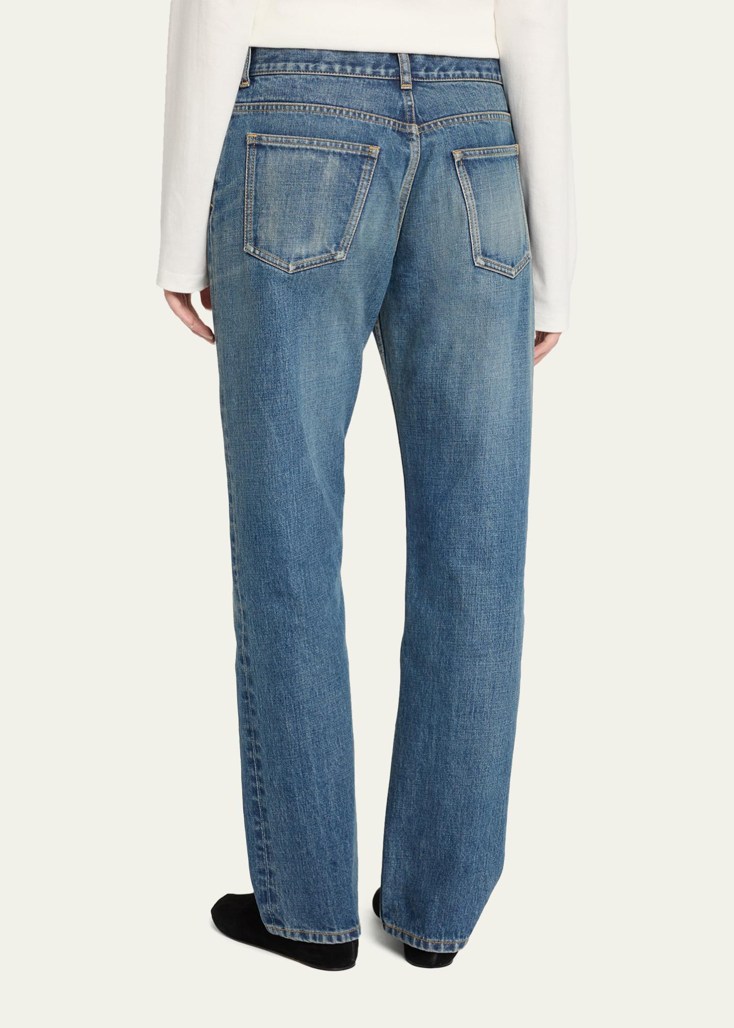 The Row Dinni Low-Rise Straight-Leg Jeans - Bergdorf Goodman