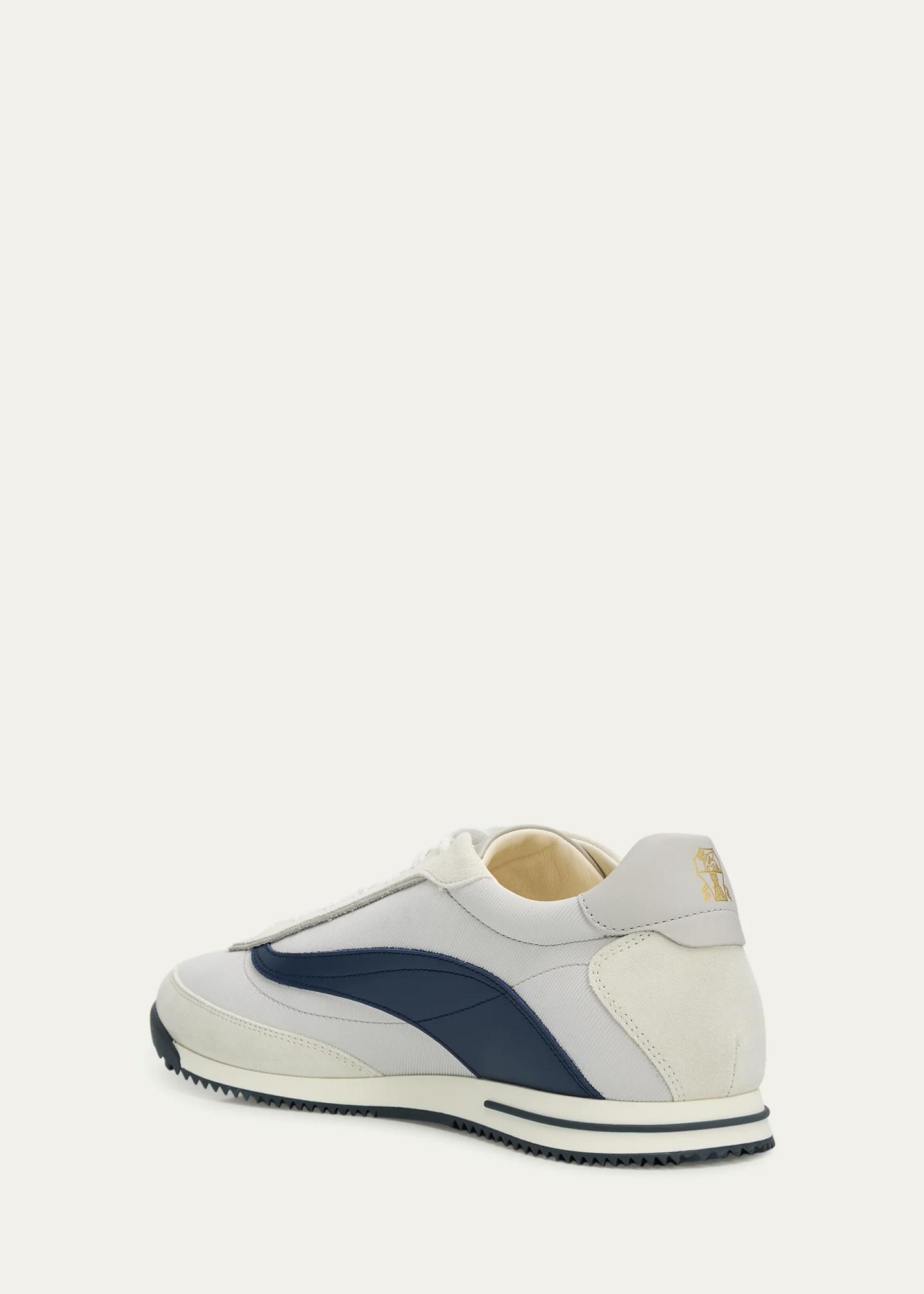 Brunello Cucinelli Men's Techno Textile and Nubuck Low-Top Sneakers ...