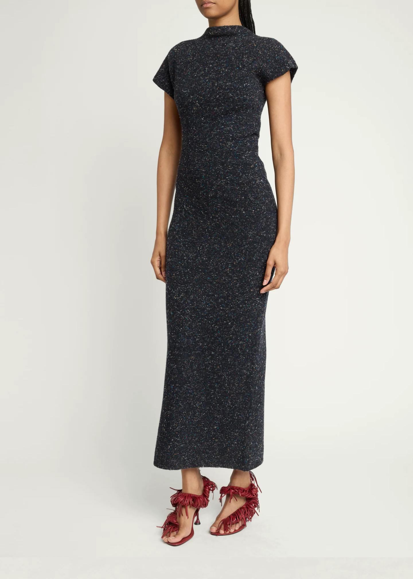 proenza schouler knit maxi dress Abie Donegal-Effect Wool blonde hair