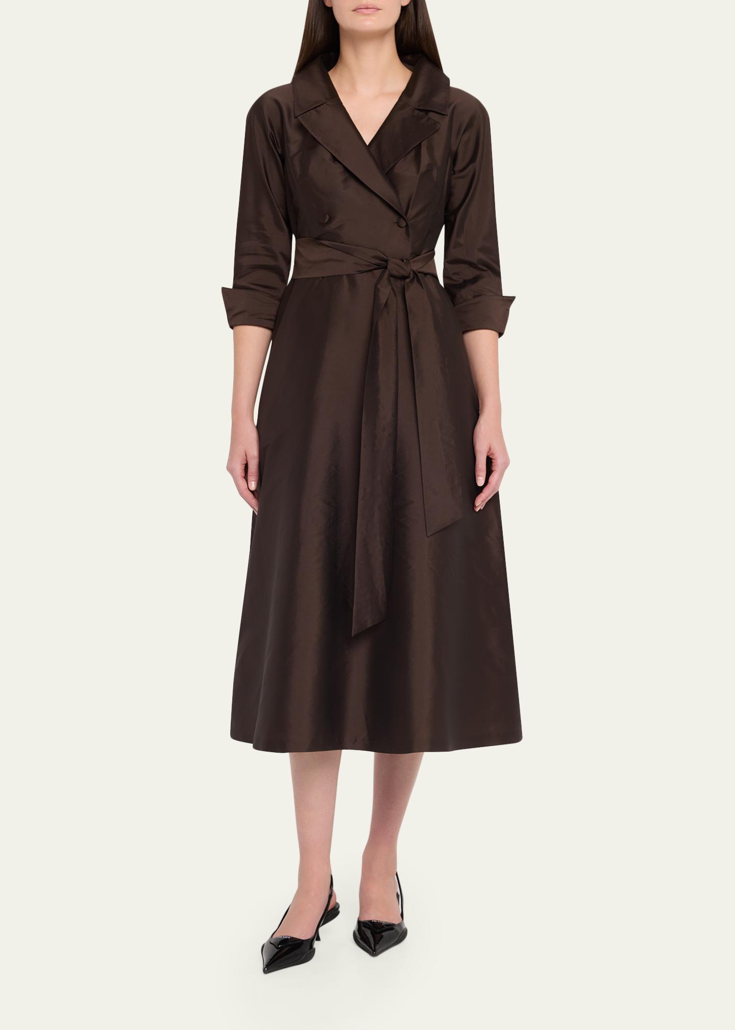 hawaiian wrap dress Kaniakapūpū Lehua 'Ula Women's Midi Cornbread and Sausage Dressing Tracy-RMB350 Silk Satin Colors:Sage Green 720 97cm (37
