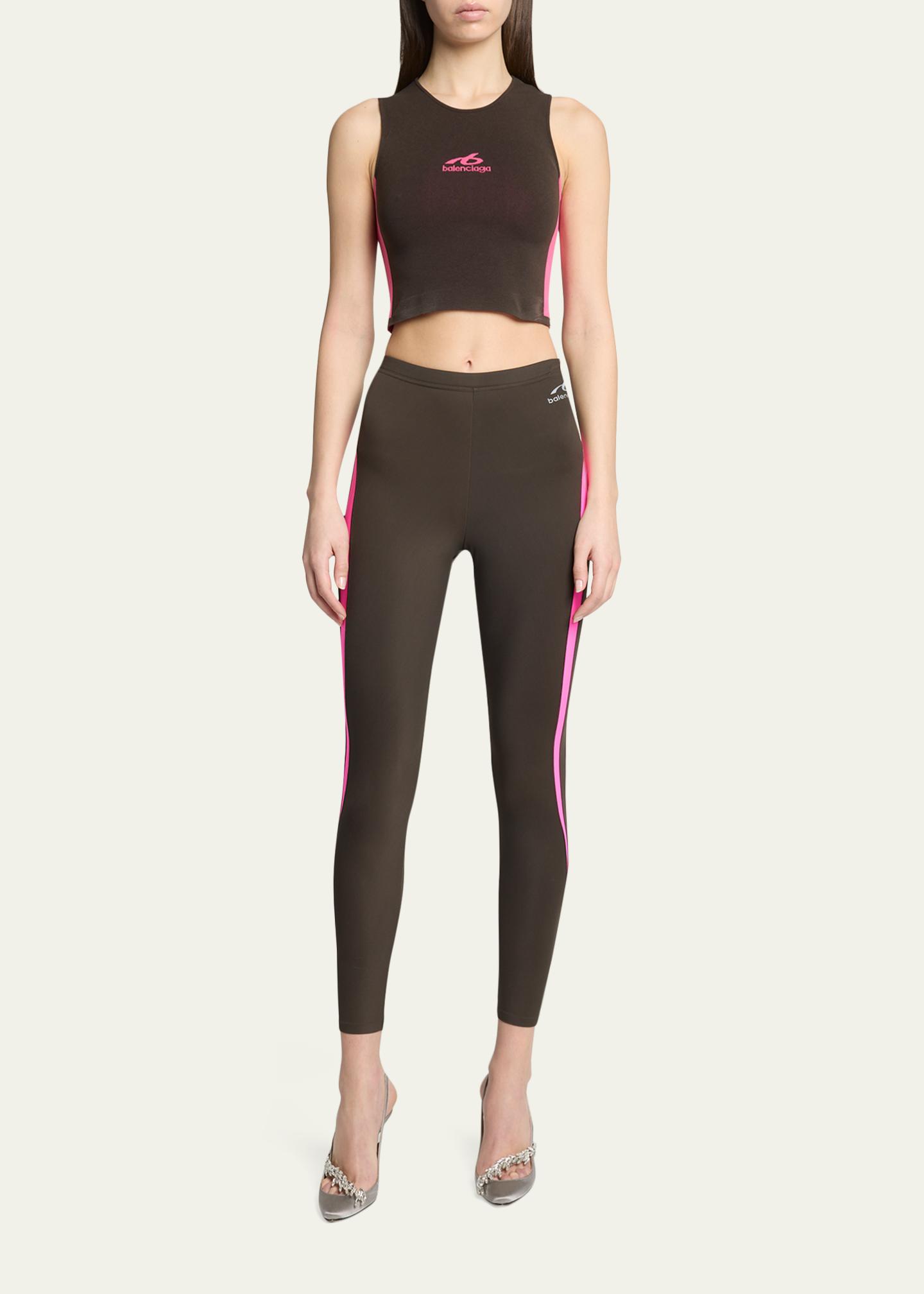 Balenciaga Side Stripe Crop Leggings - Bergdorf Goodman
