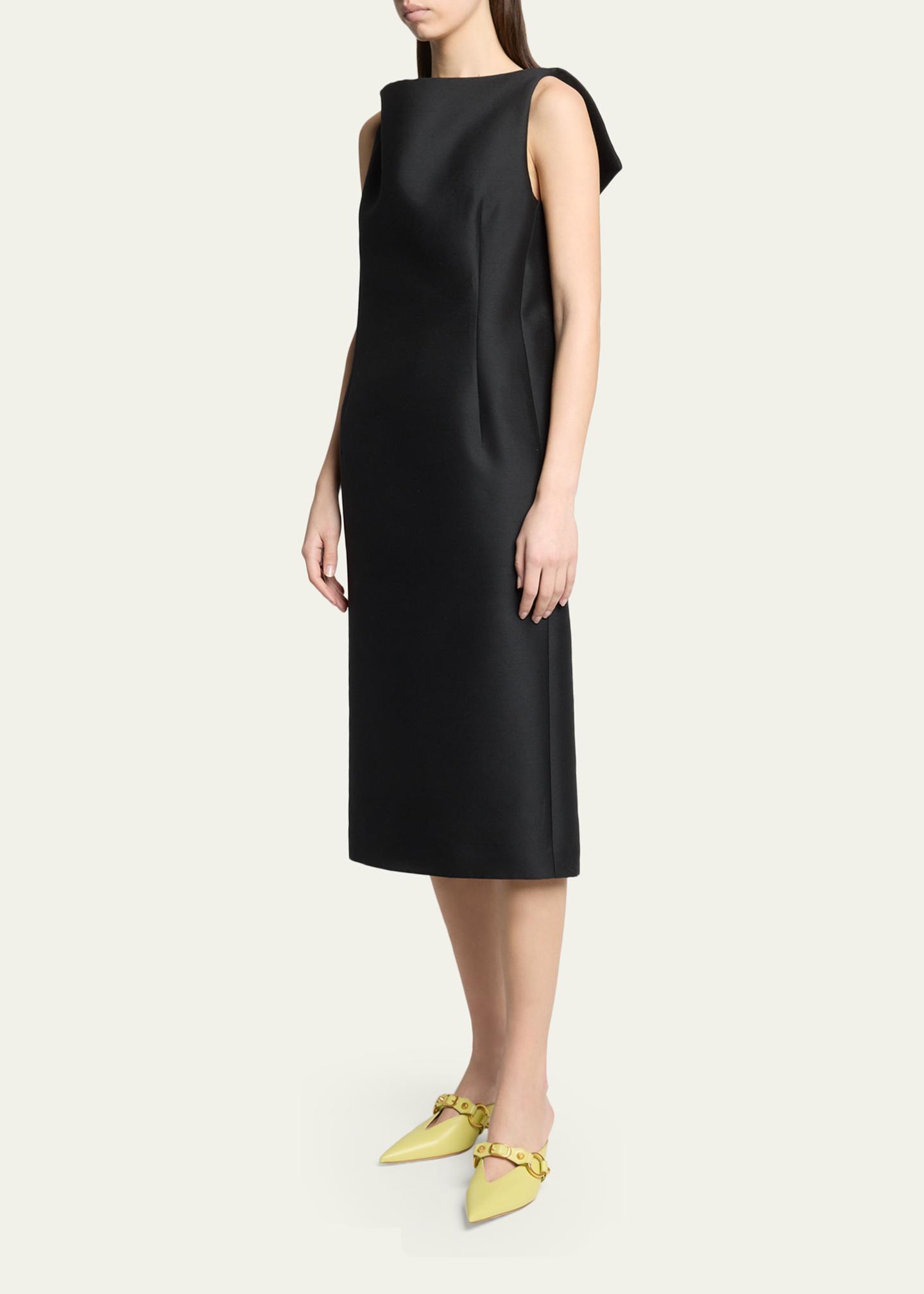 balenciaga formal dress Sleeveless Folded V-Back Midi balenciaga gown