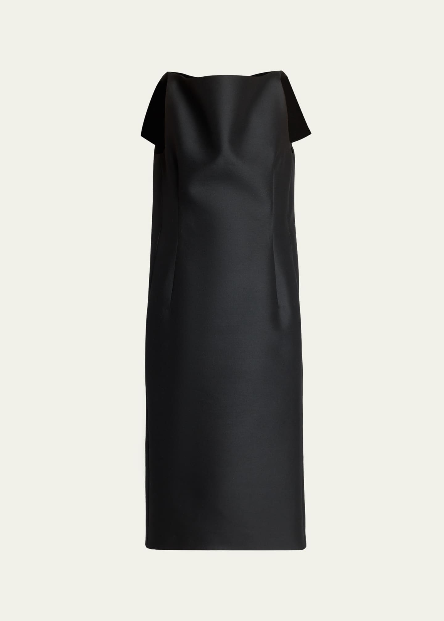 balenciaga midi dress Balenciaga Draped Asymmetric Dress