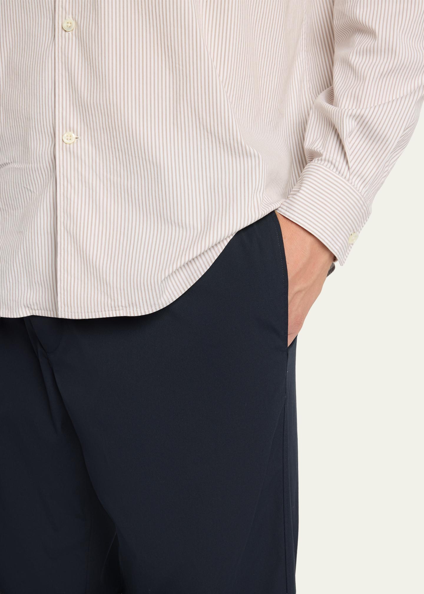The Row Men's Pascale Stretch Poplin Pants - Bergdorf Goodman