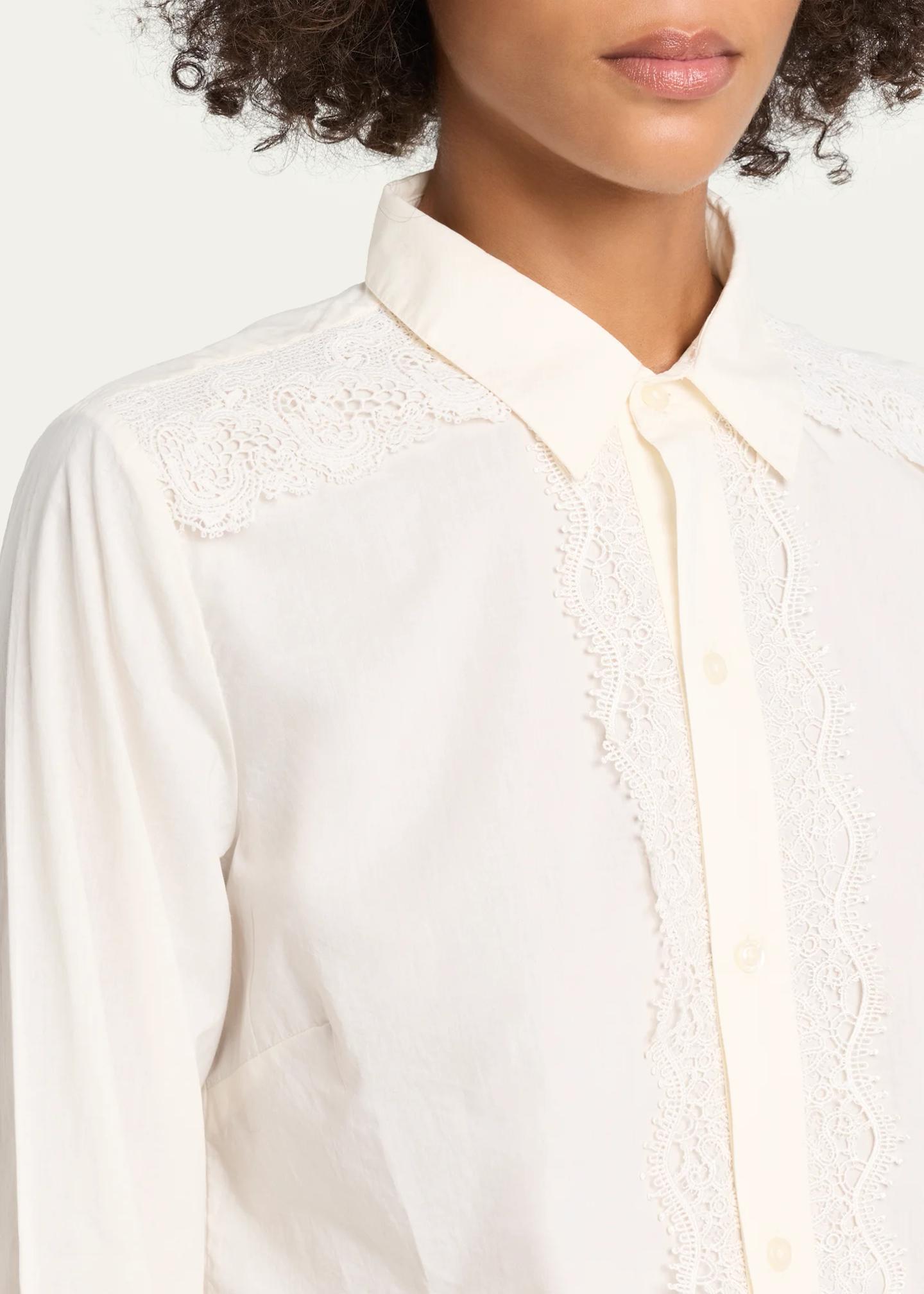 MOTHER The Headup Honey Button-Front Shirt - Bergdorf Goodman