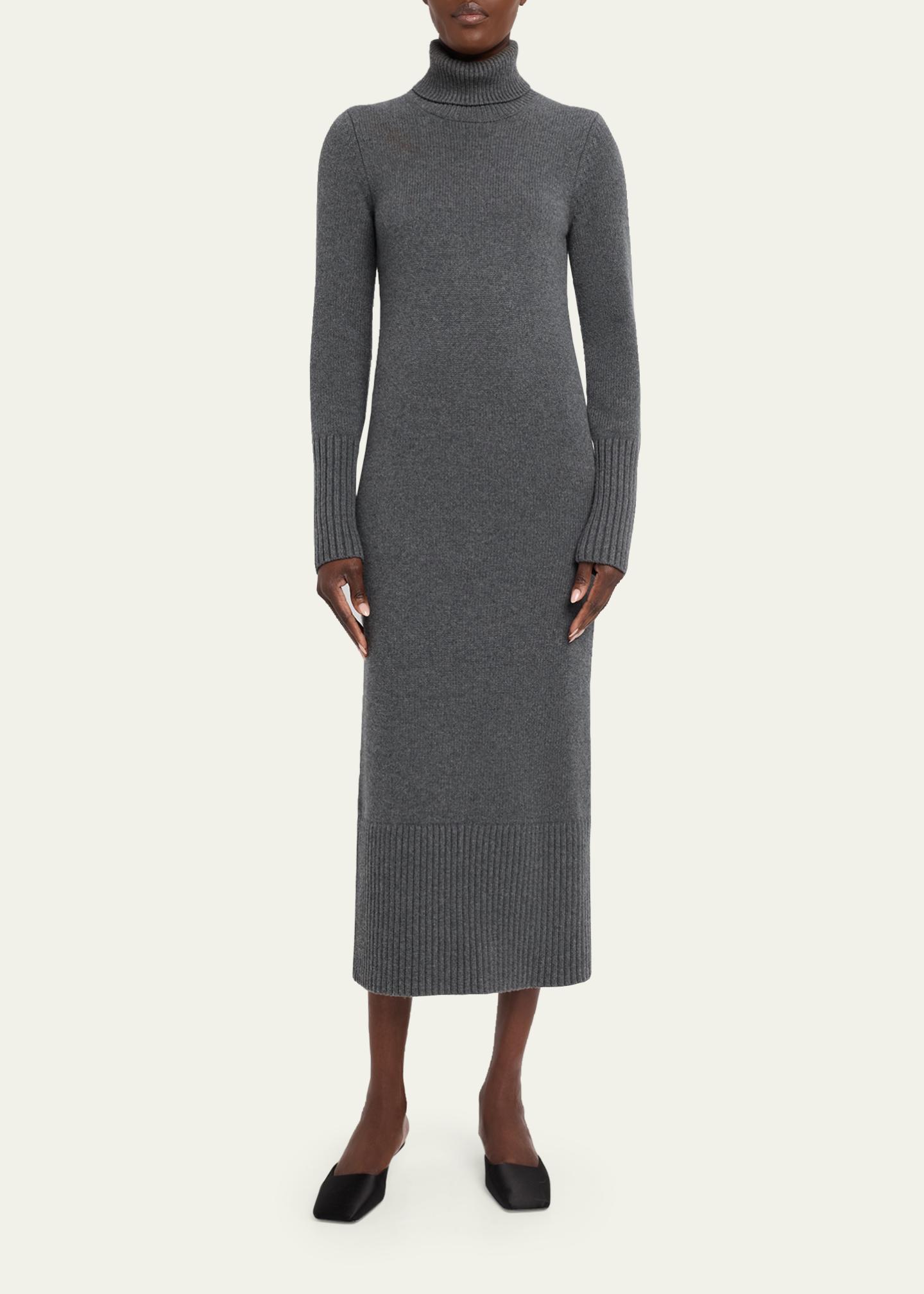 Michael Kors Collection Long-Sleeve Turtleneck Wool Dress - Bergdorf ...